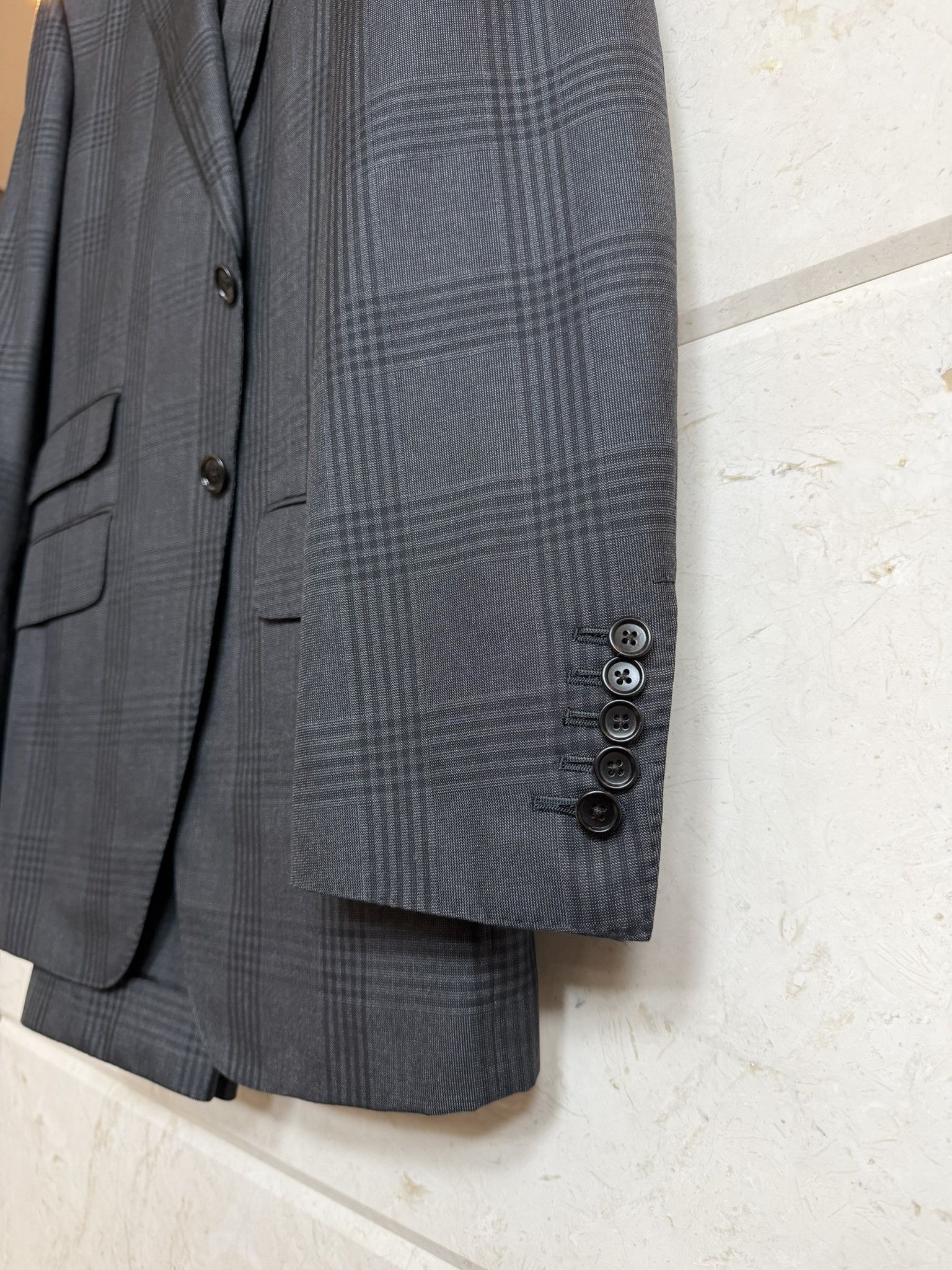 Tom Ford TOM FORD O’Connor Fit Grey Wool Glen Check Suit 38R Size 38R - 3 Thumbnail