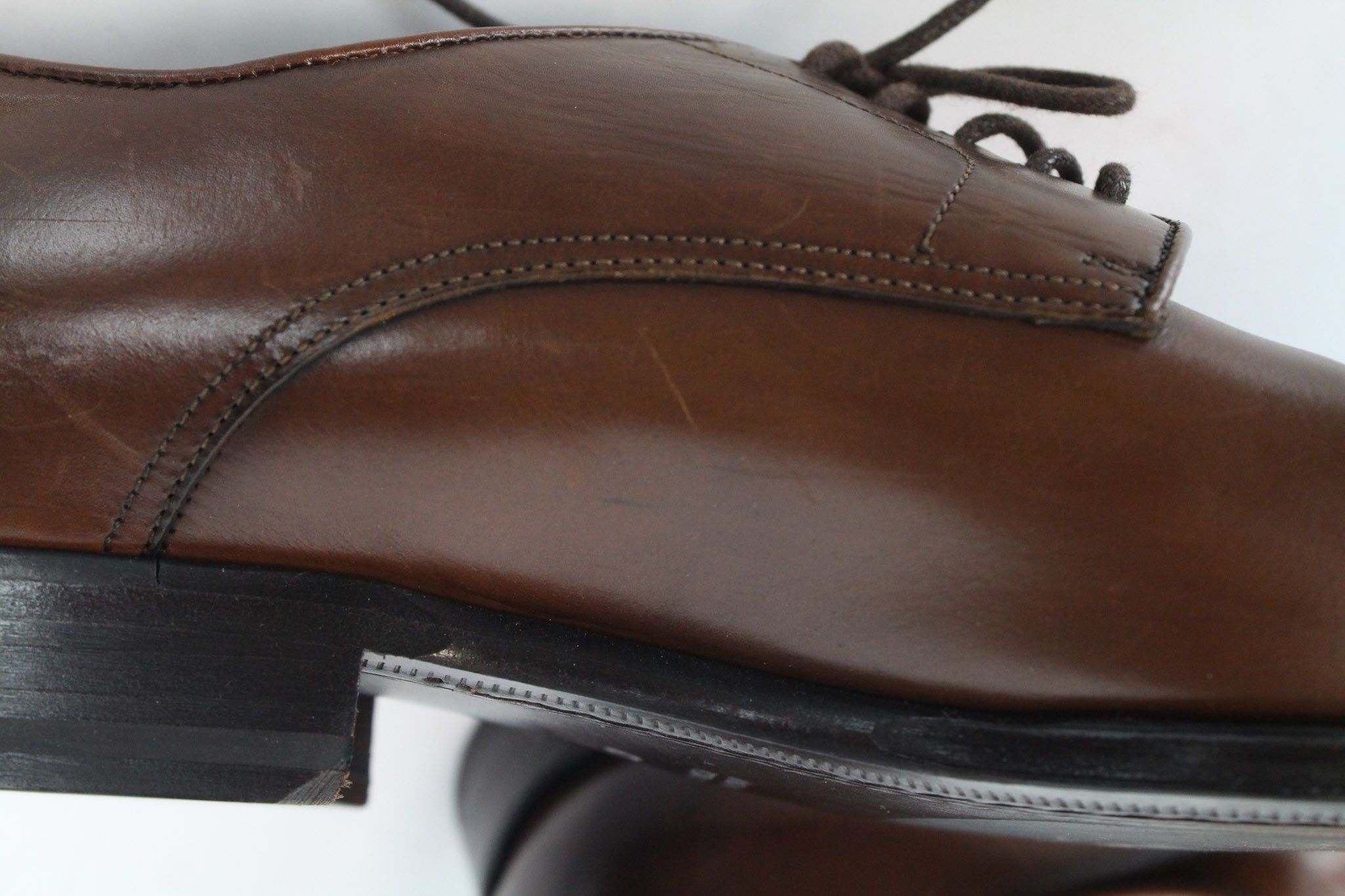 Suitsupply EU40 Mid-Brown Leather Derby Shoes 67798 Size US 7 / EU 40 - 16 Thumbnail