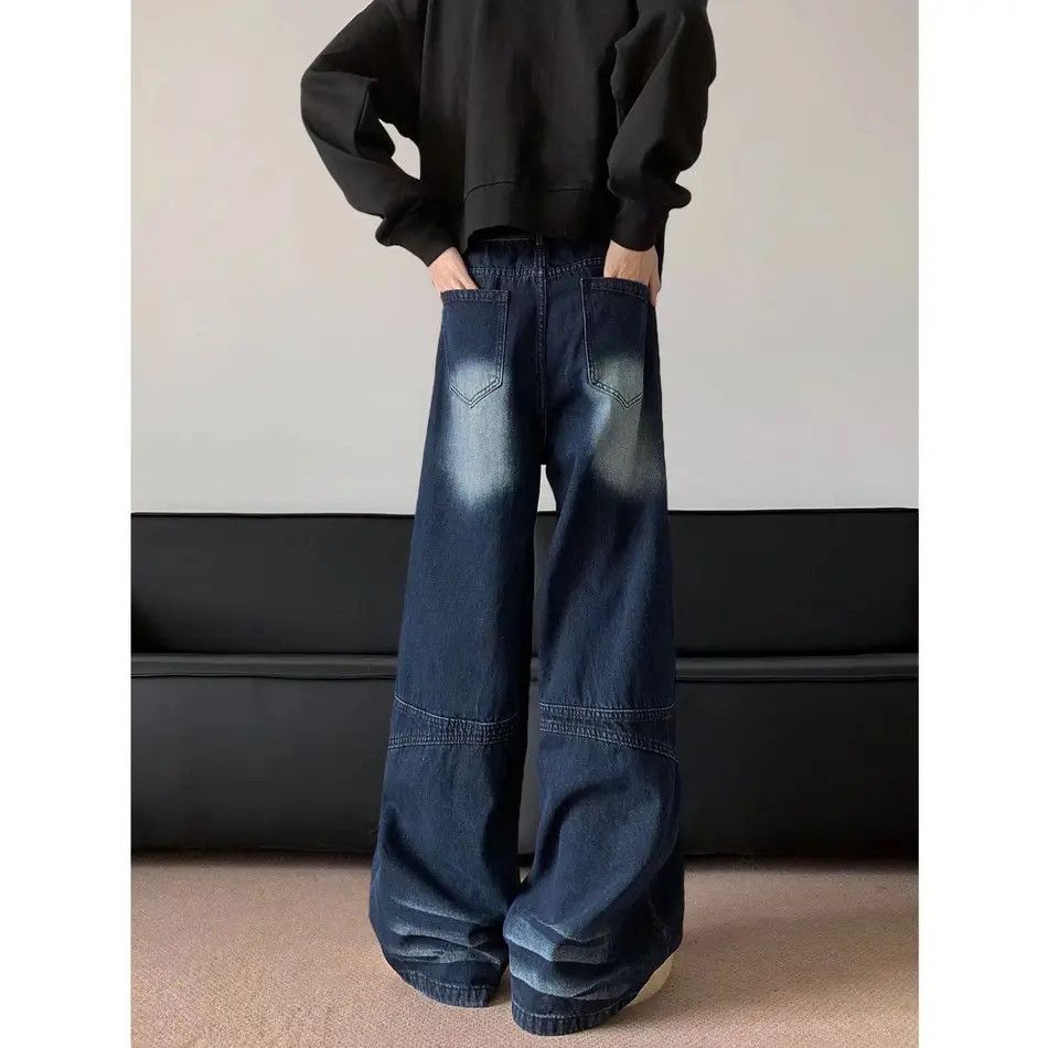 Japanese Brand Retro loose high street straight leg jeans Size US 32 / EU 48 - 4 Thumbnail