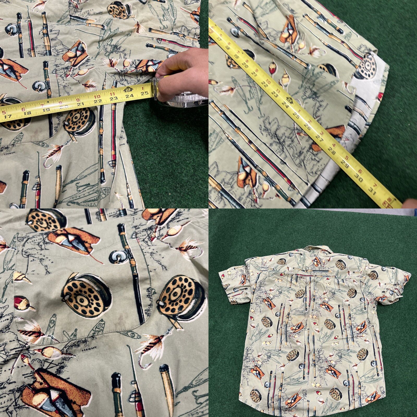 Vintage Natural Issue Shirt Mens Large Fishing Bass Hook Cabin Cottage Dad VTG 90s Y2K Size US L / EU 52-54 / 3 - 8 Thumbnail