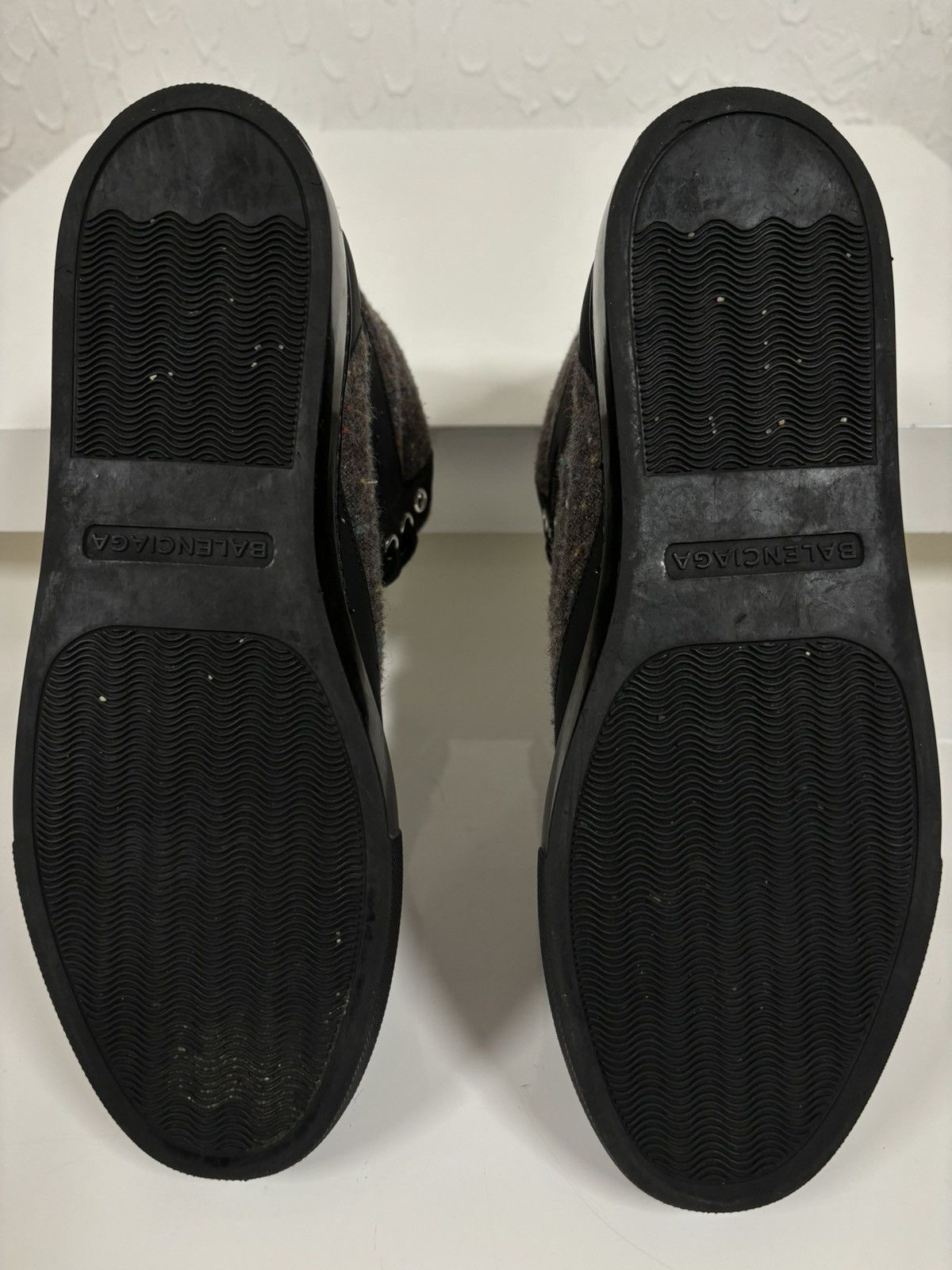 Balenciaga Paris Tweed Mix Fabric Italy Lace-Up Sneakers Trainers Arena Size US 7.5 / EU 40-41 - 12 Thumbnail