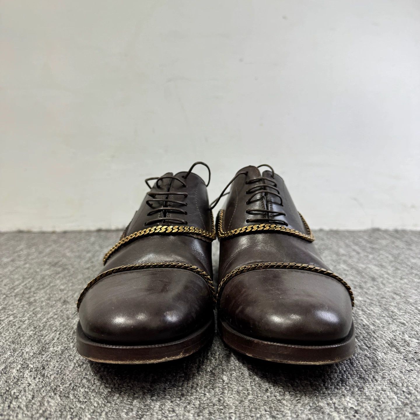 Christian Louboutin Christian Louboutin chain leather shoes 95 new 40.5 Size US 7.5 / EU 40-41 - 2 Thumbnail