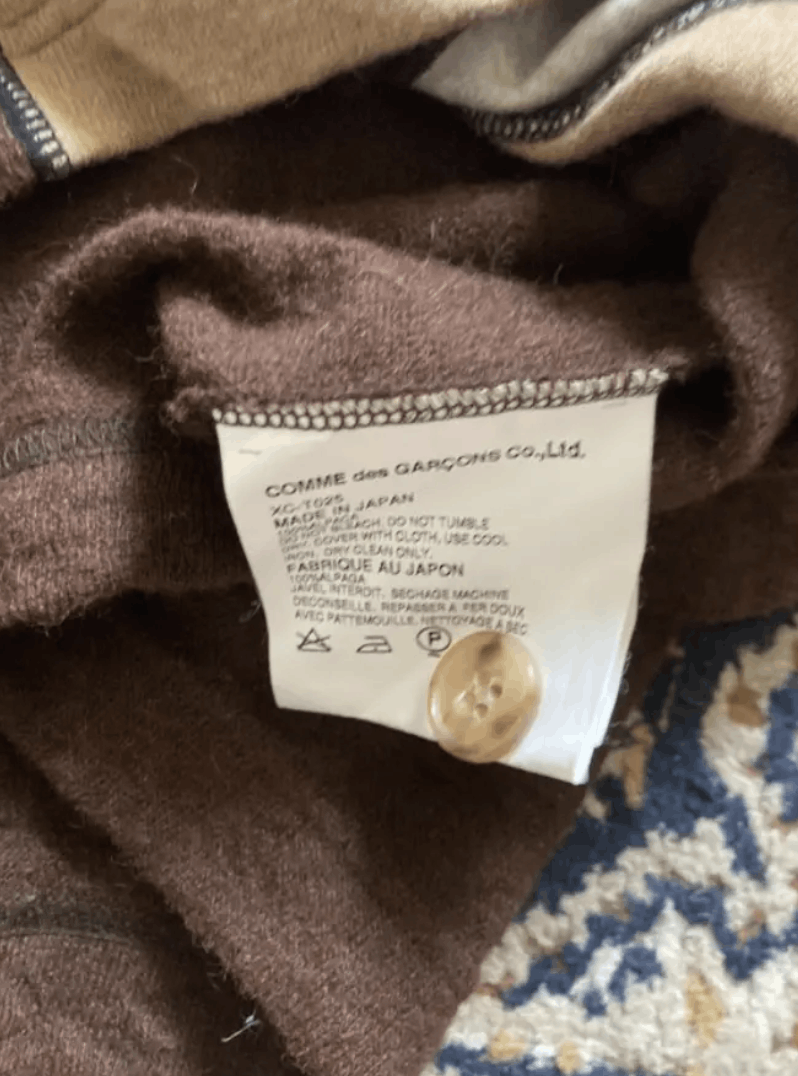 Comme des Garcons × Japanese Brand × Junya Watanabe Comme Des Garcons Sweater Jumper Knit Cargian Jacket EX0059 Size US L / EU 52-54 / 3 - 6 Thumbnail