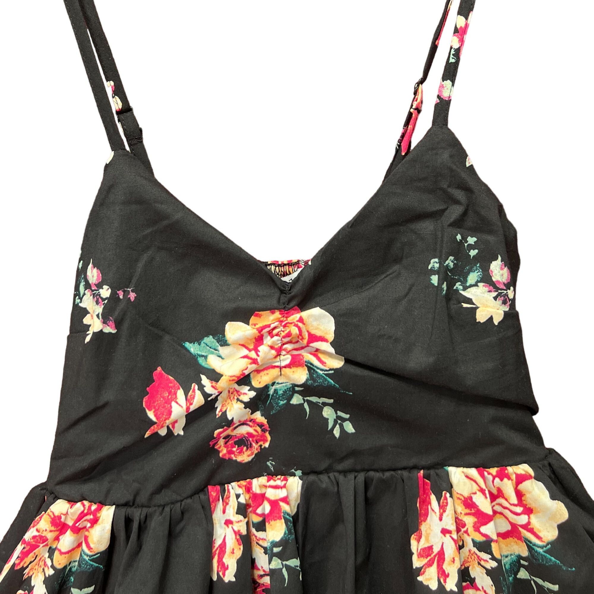 rue21 Rue 21 - Women's Floral Mini Dress - Black - Extra Small Size XS / US 0-2 / IT 36-38 - 10 Thumbnail