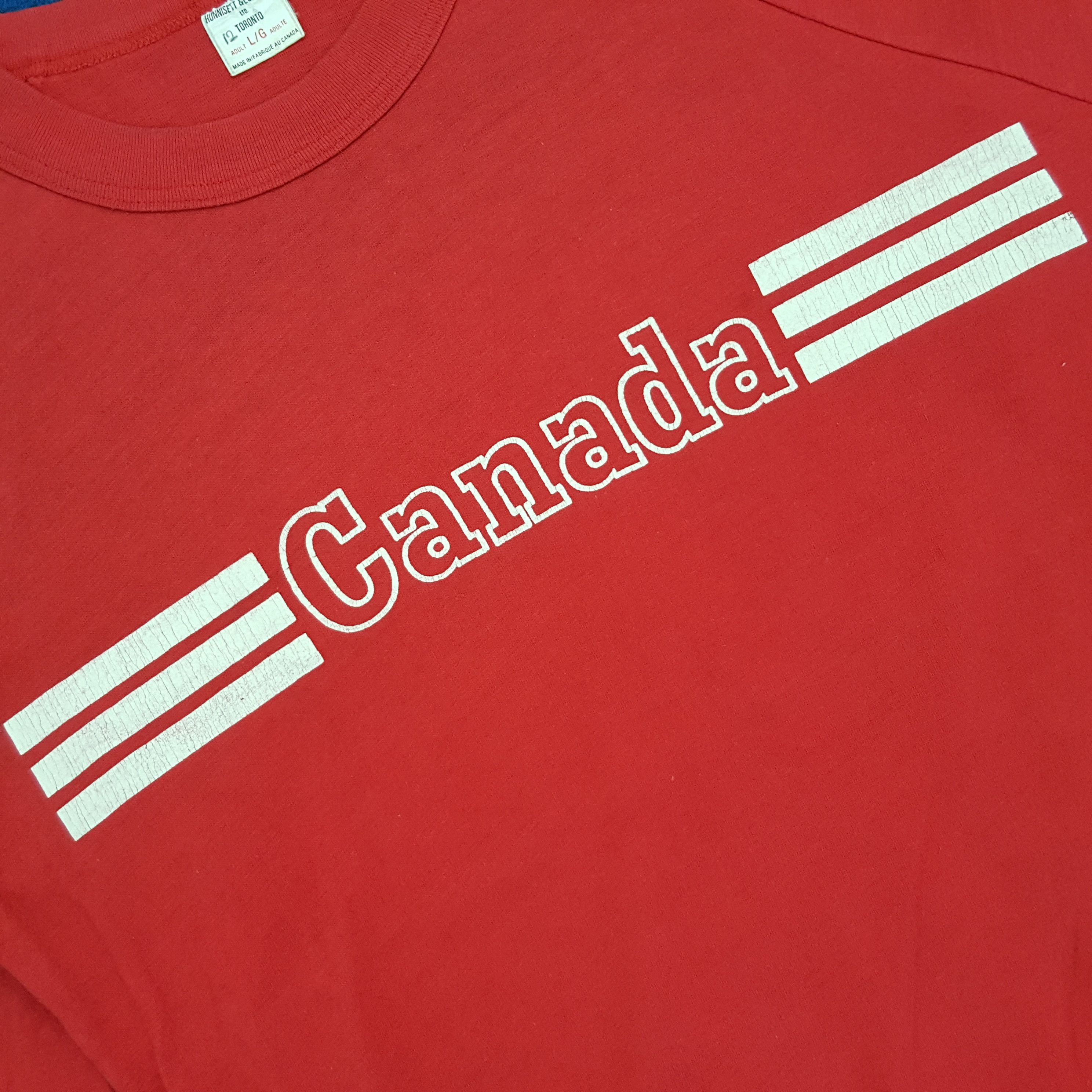 Vintage Vintage CANADA Center Spell Out Stripes Sweatshirt Size US S / EU 44-46 / 1 - 2 Thumbnail