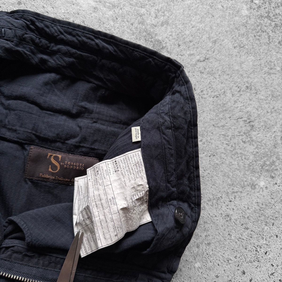 Suitsupply Suitsupply Mens Navy Blue Italian Fabric Chino Shorts Size US 33 - 7 Thumbnail