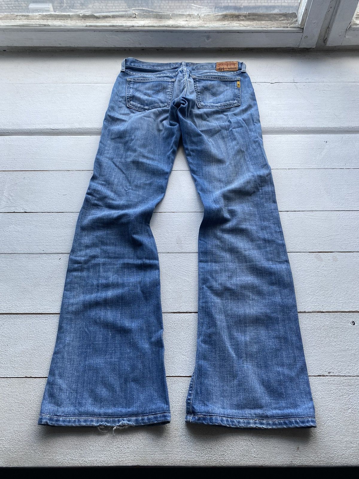 Other × Vintage Meltin Pot Flare Bell Bottom Womens 25 Denim Jeans Ripped Size 25" / US 0 / IT 36 - 14 Thumbnail