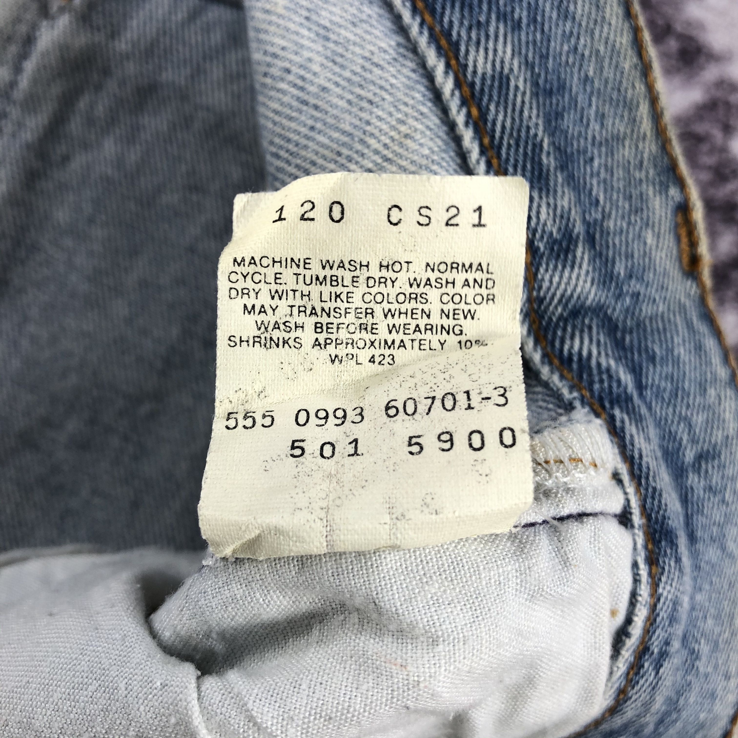 Levi's Vintage 90s Light Wash Levis 501 Jeans-JM2208 Size US 31 - 12 Thumbnail