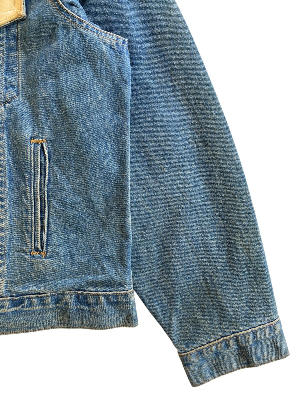 Vintage 1980s Cowboy Code Dirty Denim Jacket Size US L / EU 52-54 / 3 - 24 Thumbnail