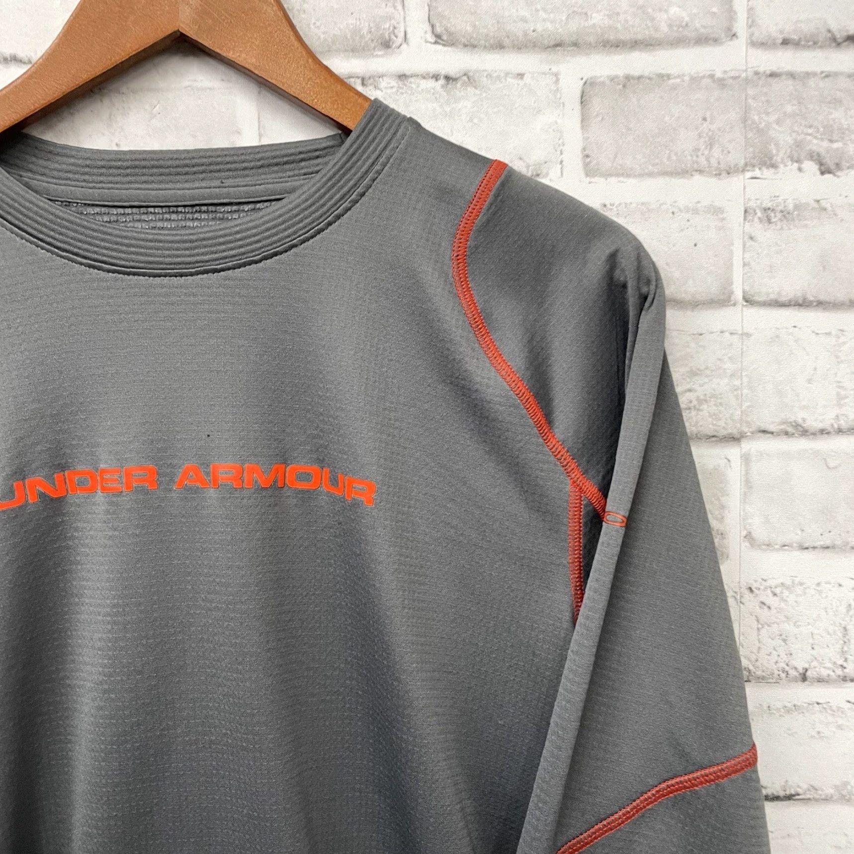 Under Armour VINTAGE? (no) Under Armour Shirt Mens Adult Medium Gray Long Sleeve Tee ColdGear Athletic Fitted Activewear Size US M / EU 48-50 / 2 - 2 Thumbnail