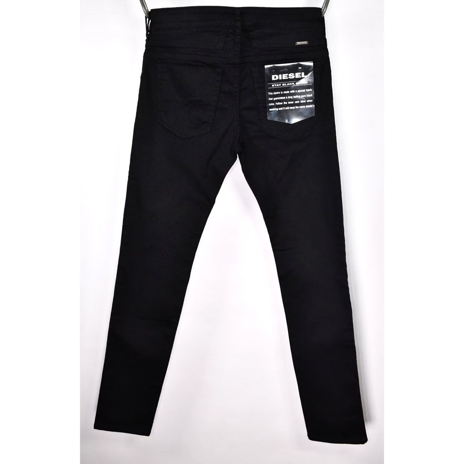 Diesel Diesel D-Bazer 0688H STRETCH TAPERED Jeans Men's W30/L34 Black Denim 5-Pocket Inseam 32.68in Classic Fit Size US 30 / EU 46 - 2 Thumbnail