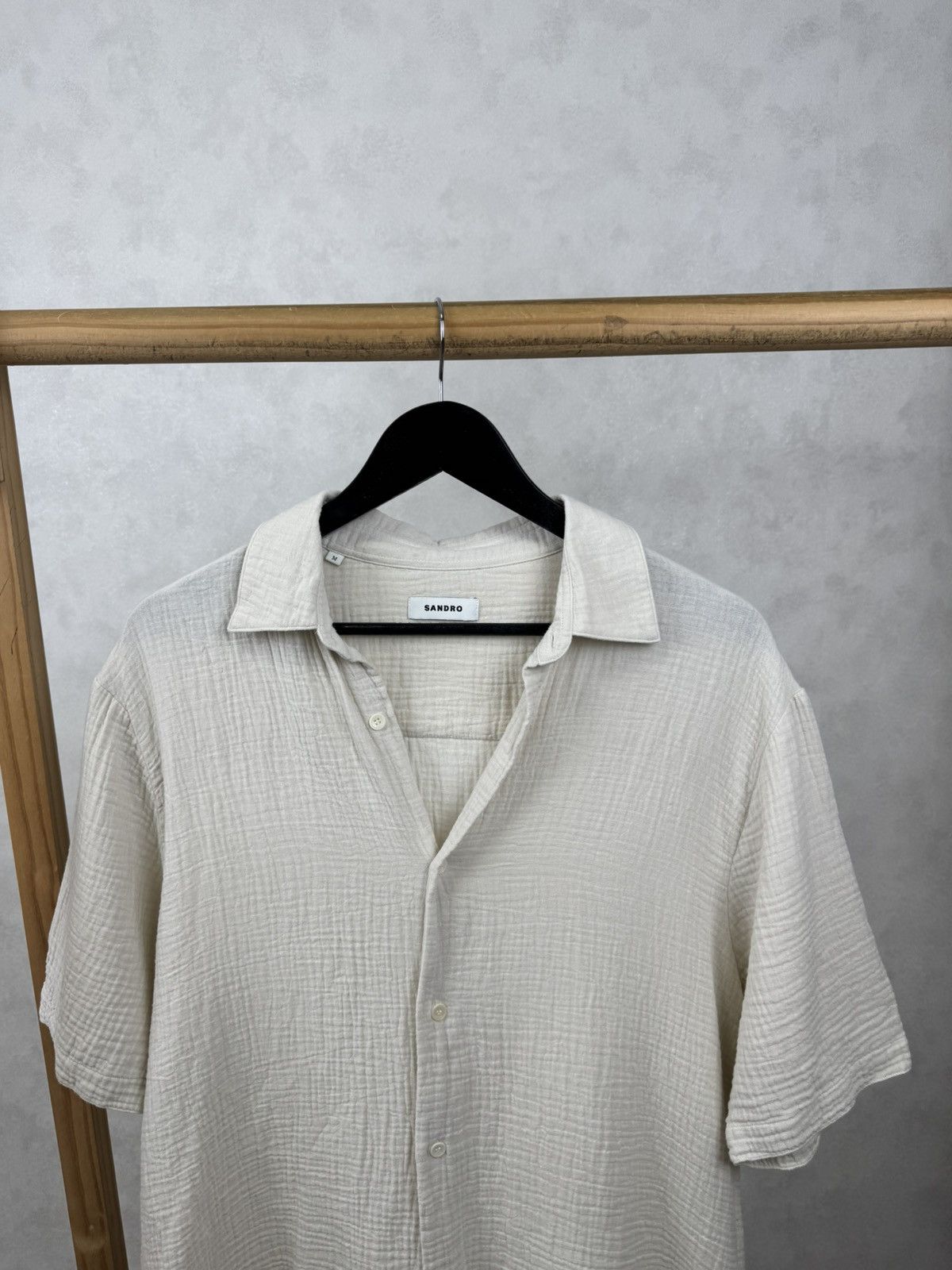 Sandro Sandro honeycomb shirt Size US M / EU 48-50 / 2 - 2 Thumbnail