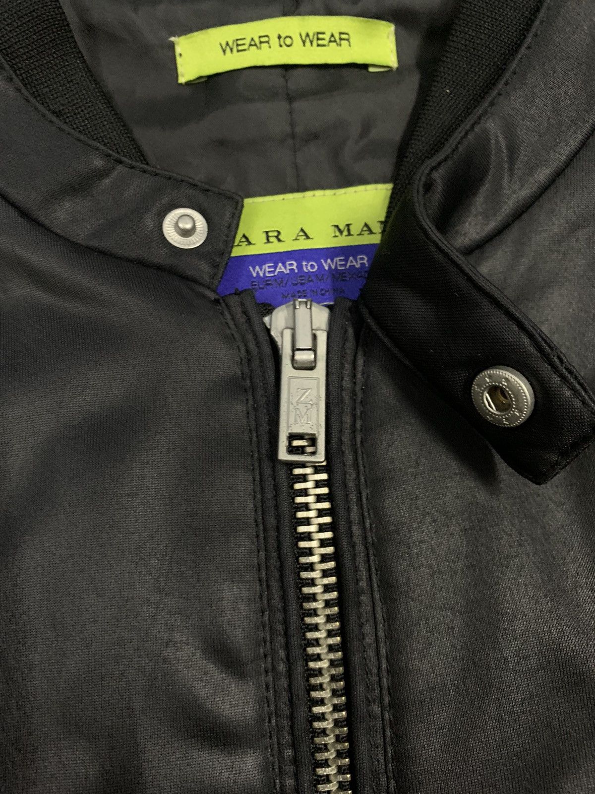 Zara ZARA MAN Black Bomber Jacket Size US S / EU 44-46 / 1 - 6 Thumbnail
