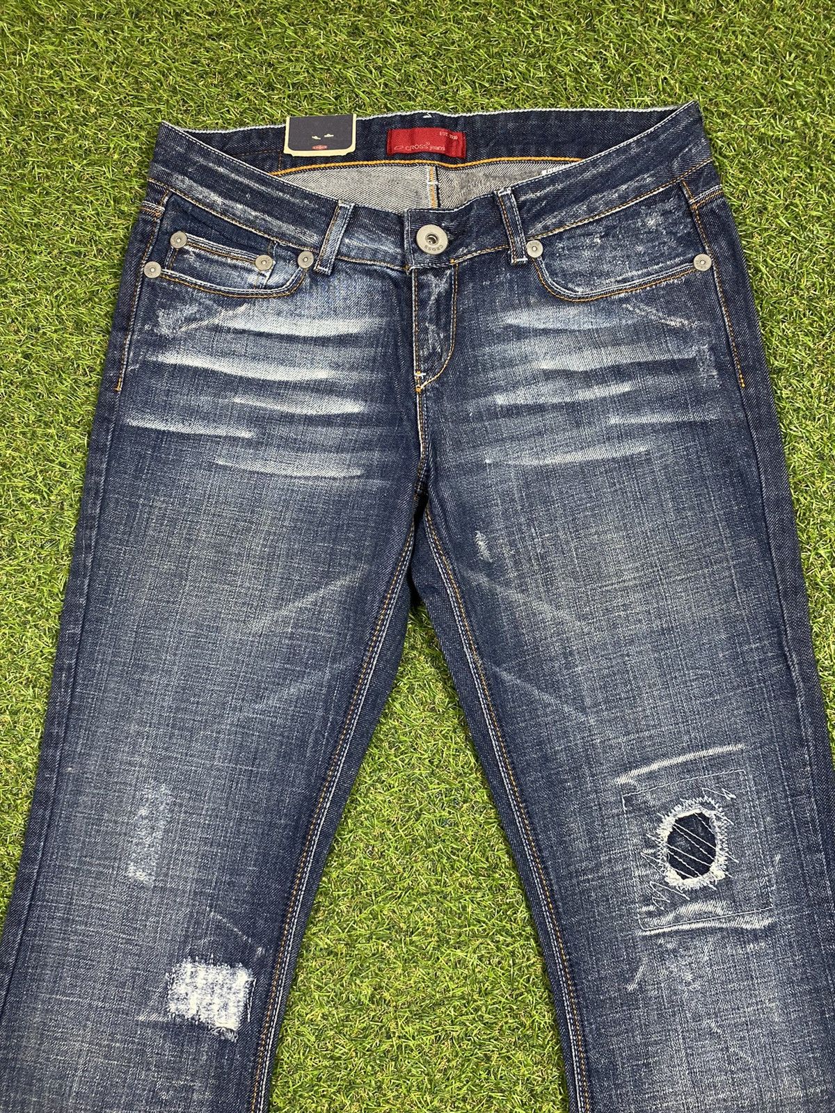 Japanese Brand × Vintage Vintage 90s Flared jeans faded streetwear size 29x32 Size 29" - 2 Thumbnail