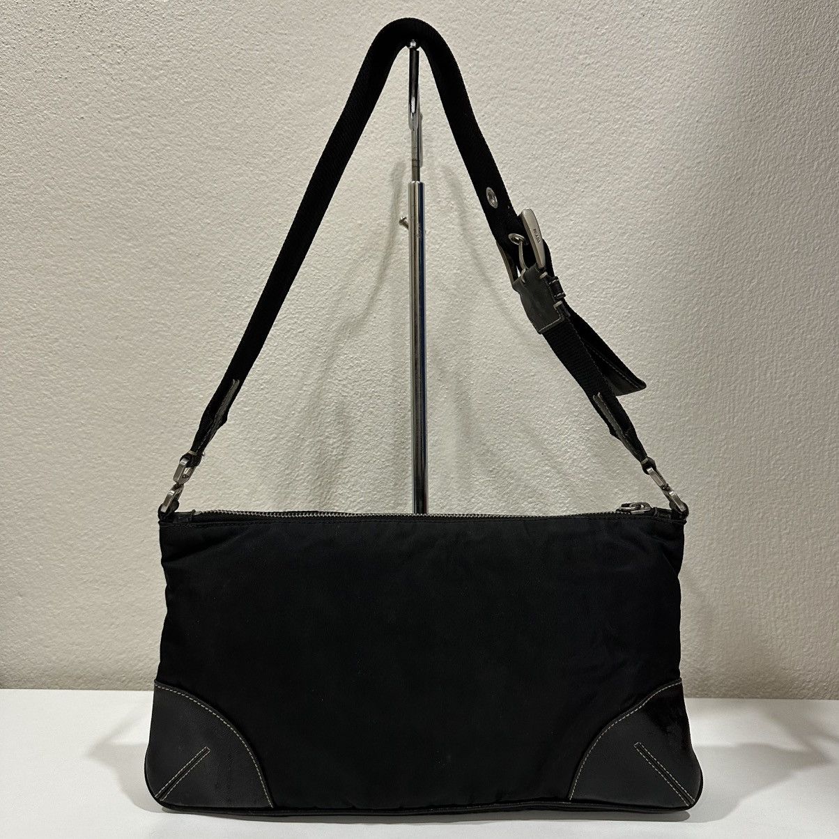 Prada ‼️LASTDROP‼️ AUTHENTIC PRADA TESSUTO BAGUETTE SHOULDER BAG Size ONE SIZE - 6 Thumbnail