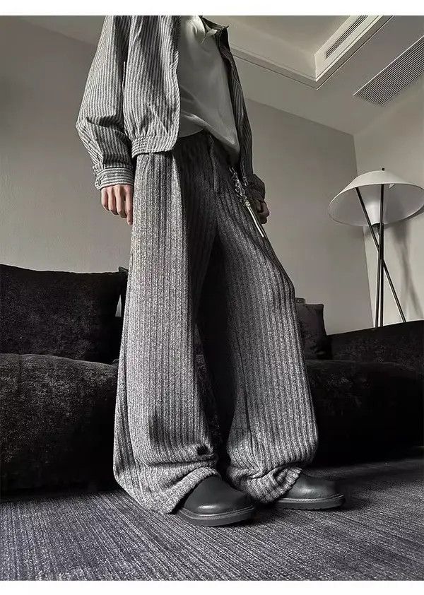 Japanese Brand Minako x Katou Corduroy Stripe Loose Wide Leg Flare Pants Size US 32 / EU 48 - 8 Thumbnail
