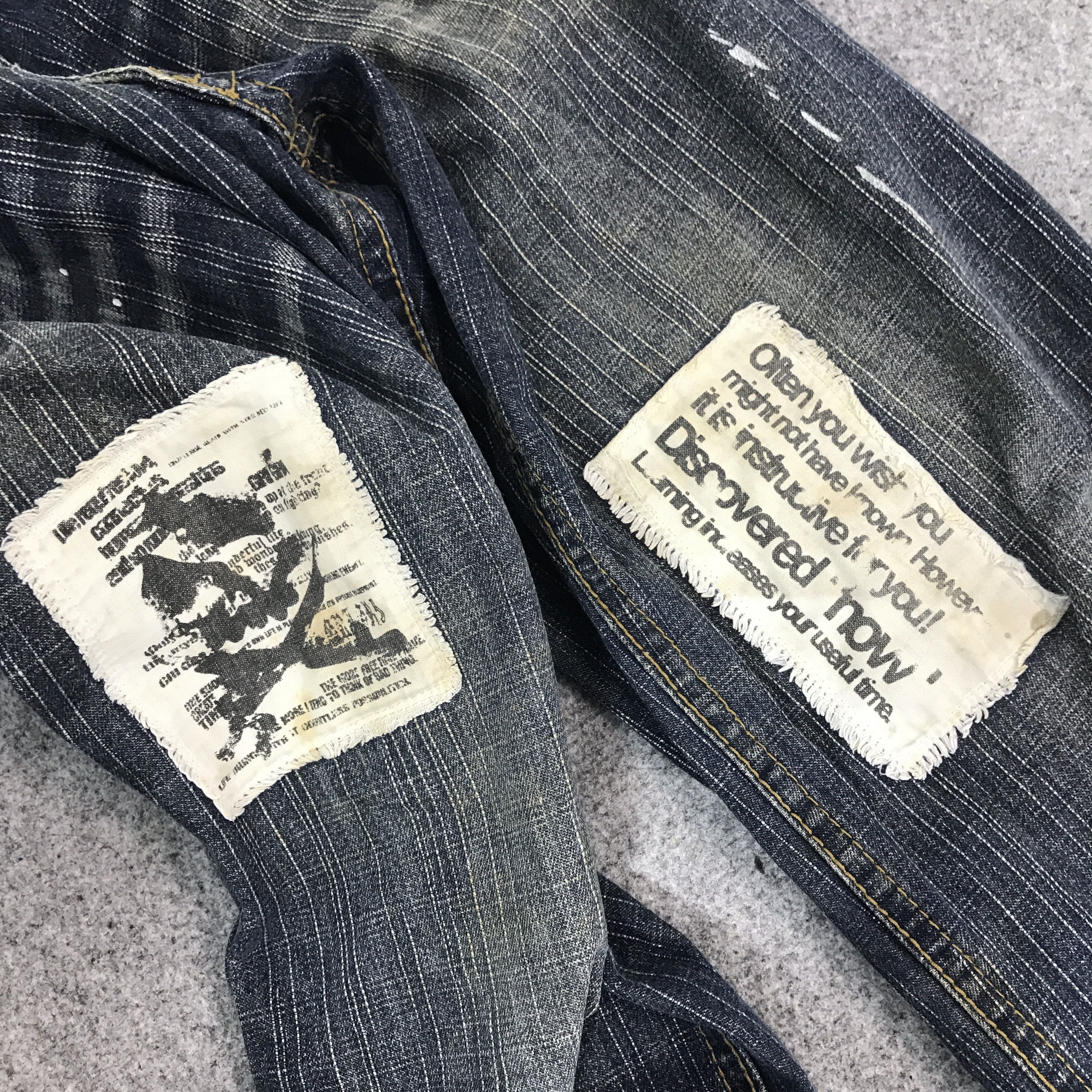 Japanese Brand gri gri denim gothic punk japan denim pants Size US 32 / EU 48 - 12 Thumbnail