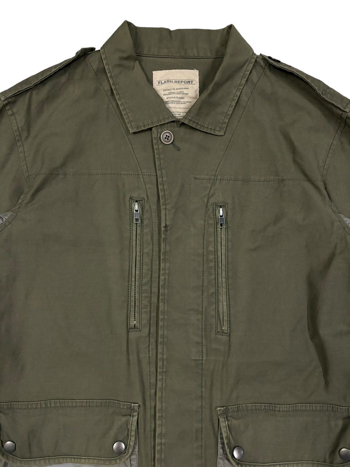 Japanese Brand Vintage Japanese Brand Multi-pockets Camo Army Field Jacket Size US M / EU 48-50 / 2 - 4 Thumbnail