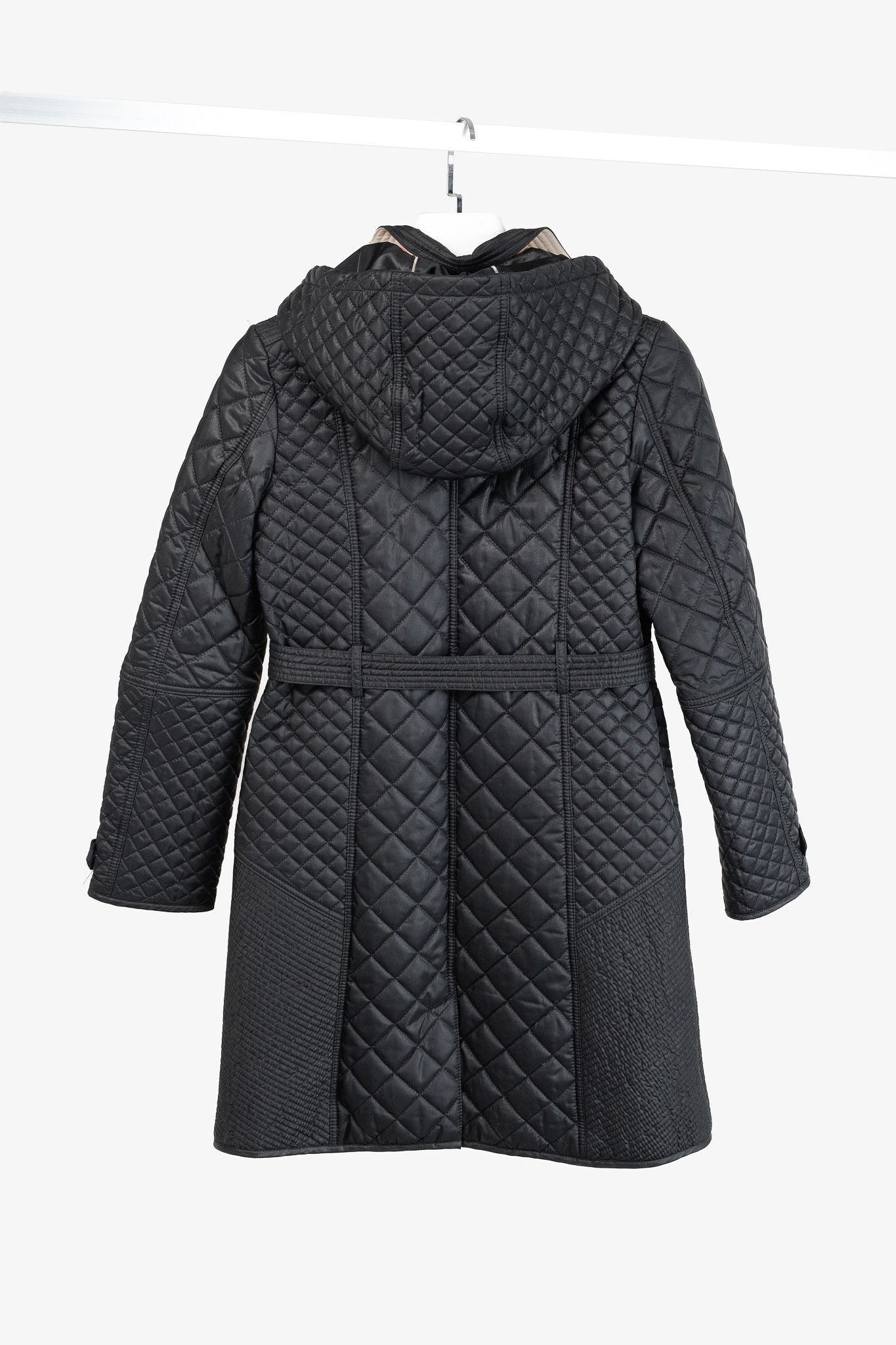 Burberry Burberry Black Quilted Insulated Trench Coat Size XS / US 0-2 / IT 36-38 - 2 Thumbnail