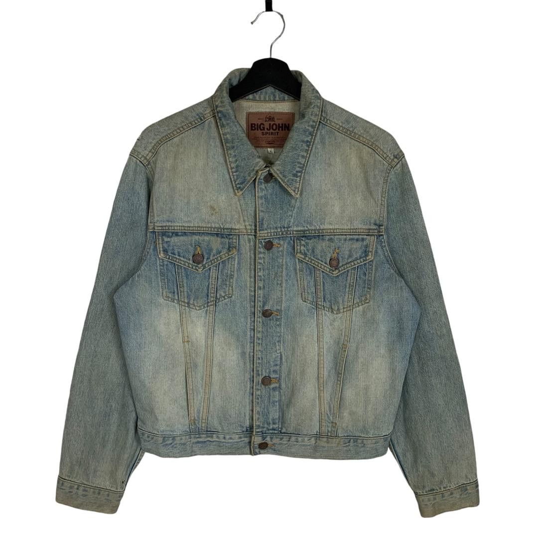 Big John × Vintage Vintage Big John Trucker Jacket Jeans Size US L / EU 52-54 / 3 - 1 Thumbnail