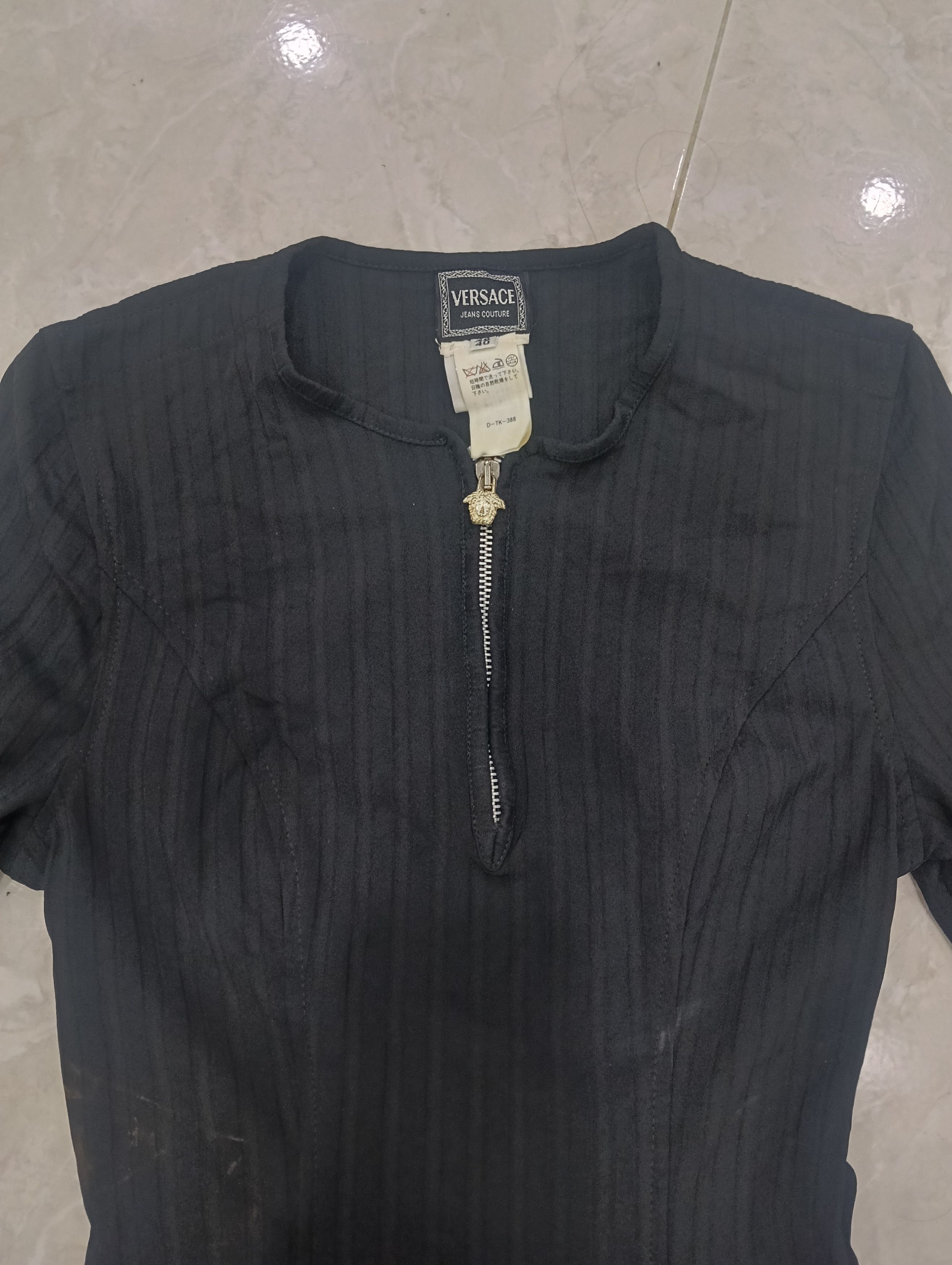 Versace Jeans Couture Vintage Versace Ribbed Dresses Long Sleeve Size S / US 4 / IT 40 - 8 Thumbnail