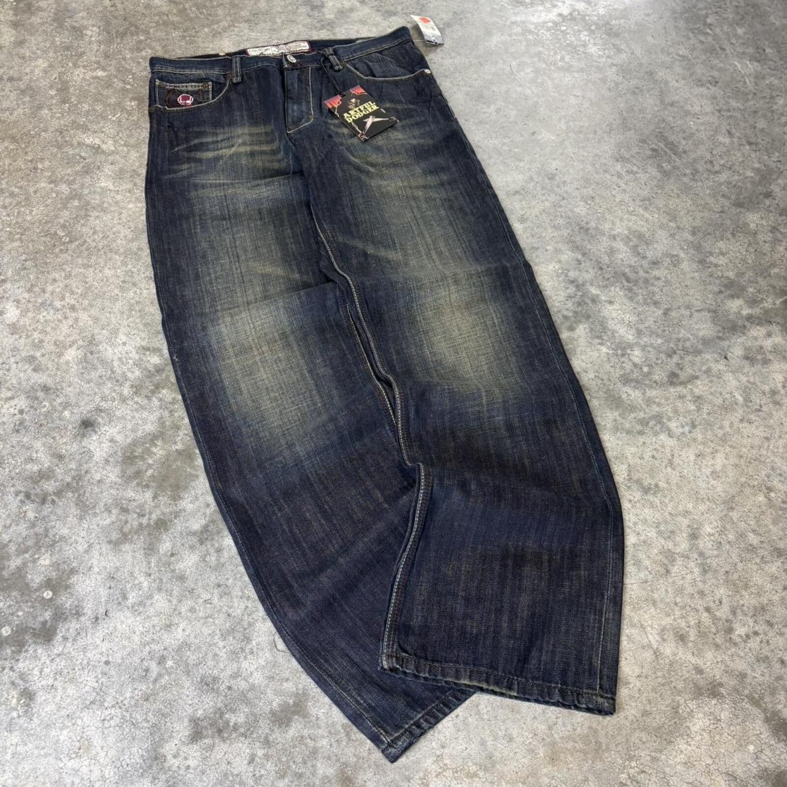 Southpole Artful Dodger Y2K Wide Leg Baggy Grunge 2000s Jeans Size US 34 / EU 50 - 4 Thumbnail