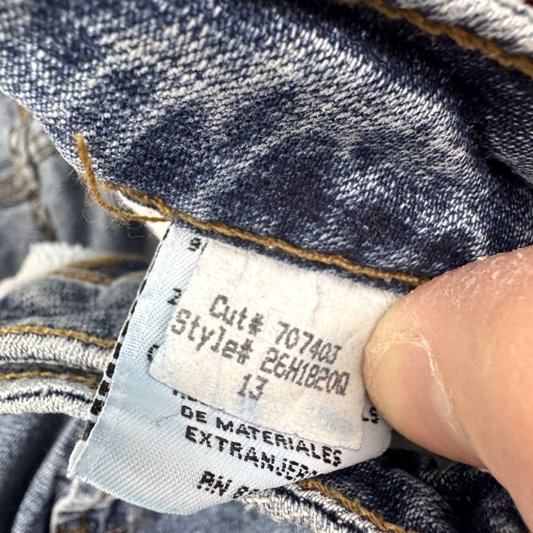 Vintage VINTAGE LEI Jeans Flare Bootcut Womens 13 Hipster High Waisted Blue 90s Y2K Size 34" / US 12 / IT 48 - 5 Thumbnail