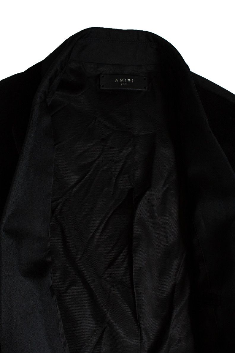 Amiri Amiri, Black velvet tuxedo jacket Size 52R - 7 Thumbnail
