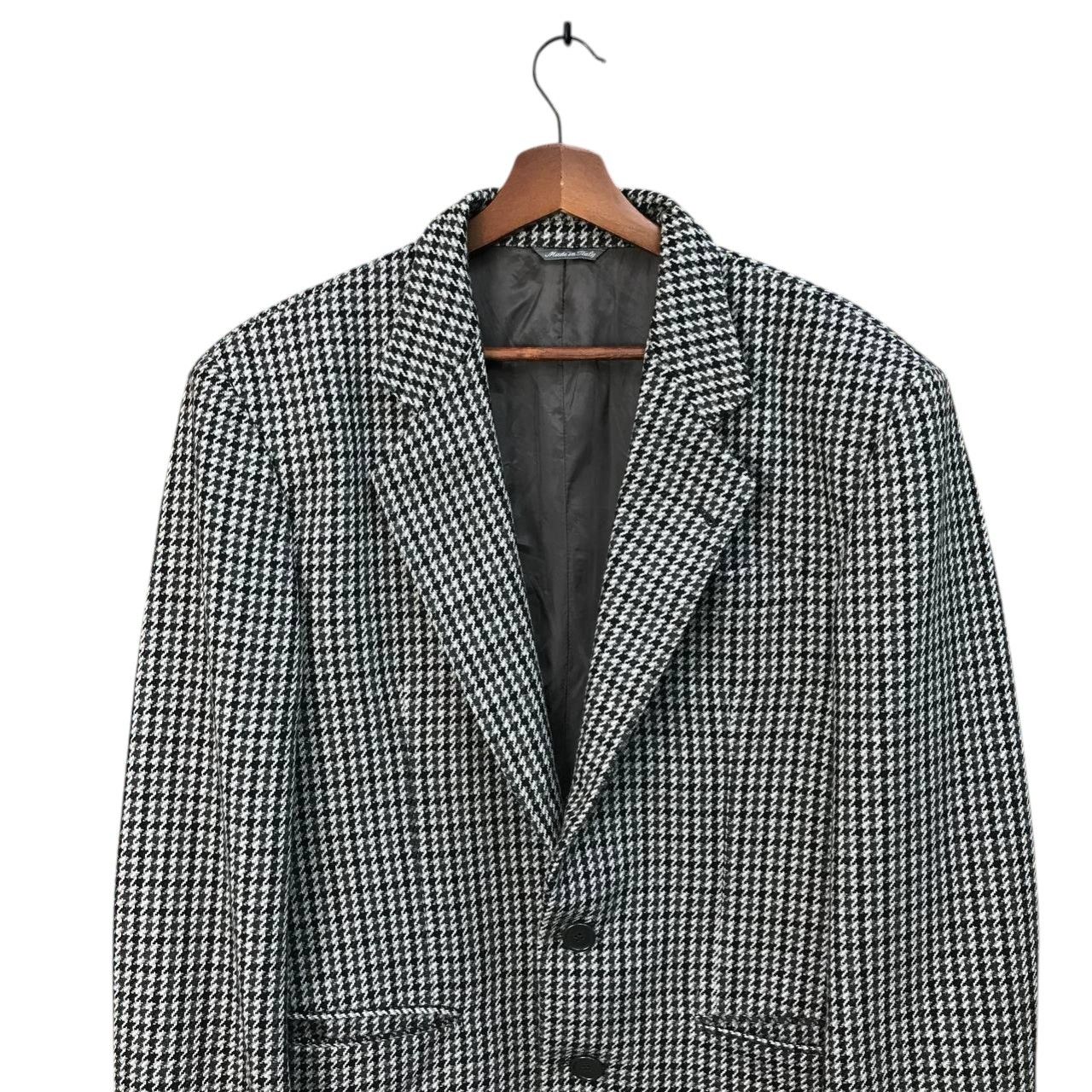 Valentino VINTAGE-OLIVER by VALENTINO HOUDSTOOTH BLAZER Size 48R - 7 Thumbnail