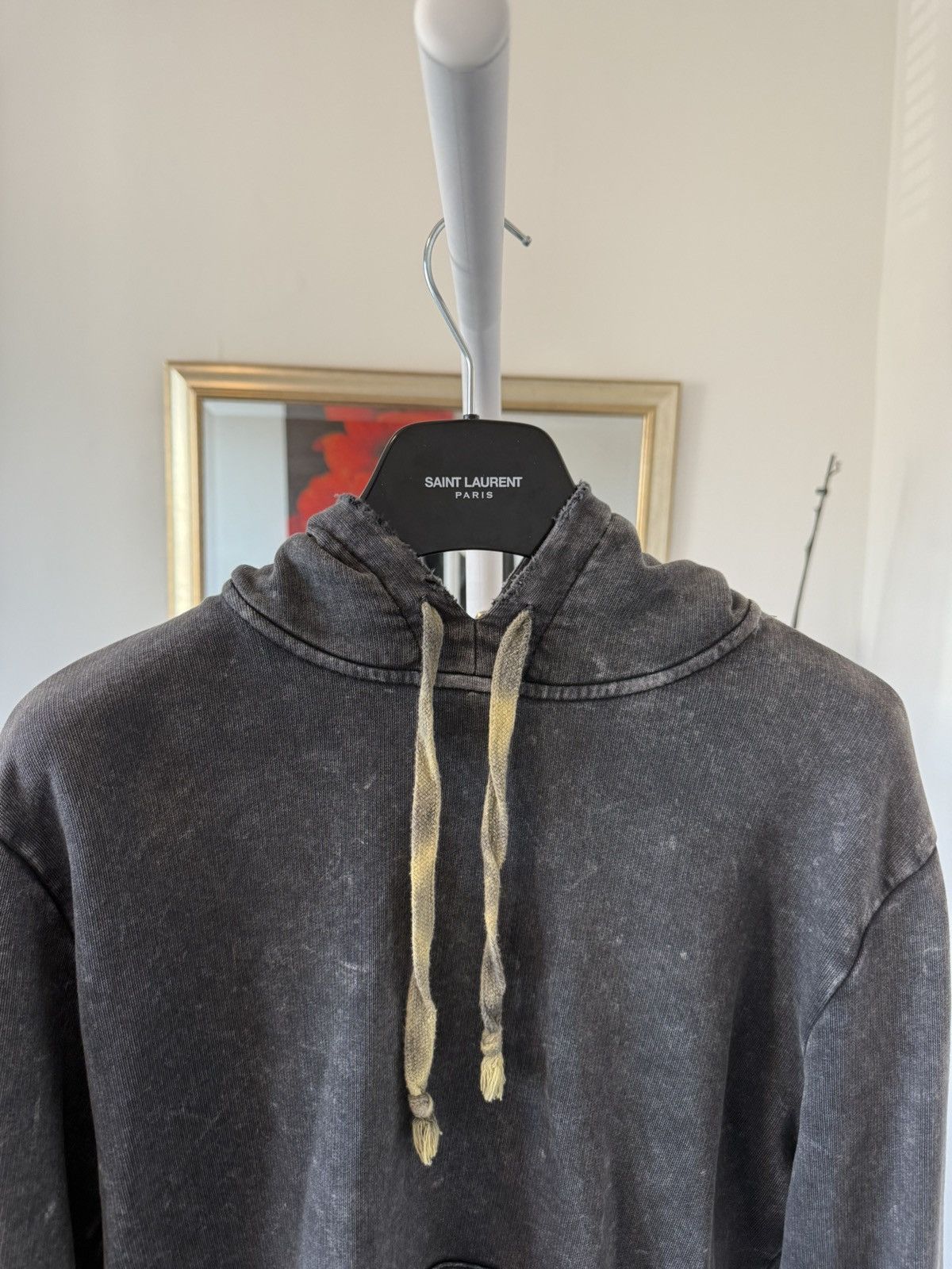 Saint Laurent Paris Saint Laurent Distressed Tie Dye Hoodie Size US S / EU 44-46 / 1 - 8 Thumbnail