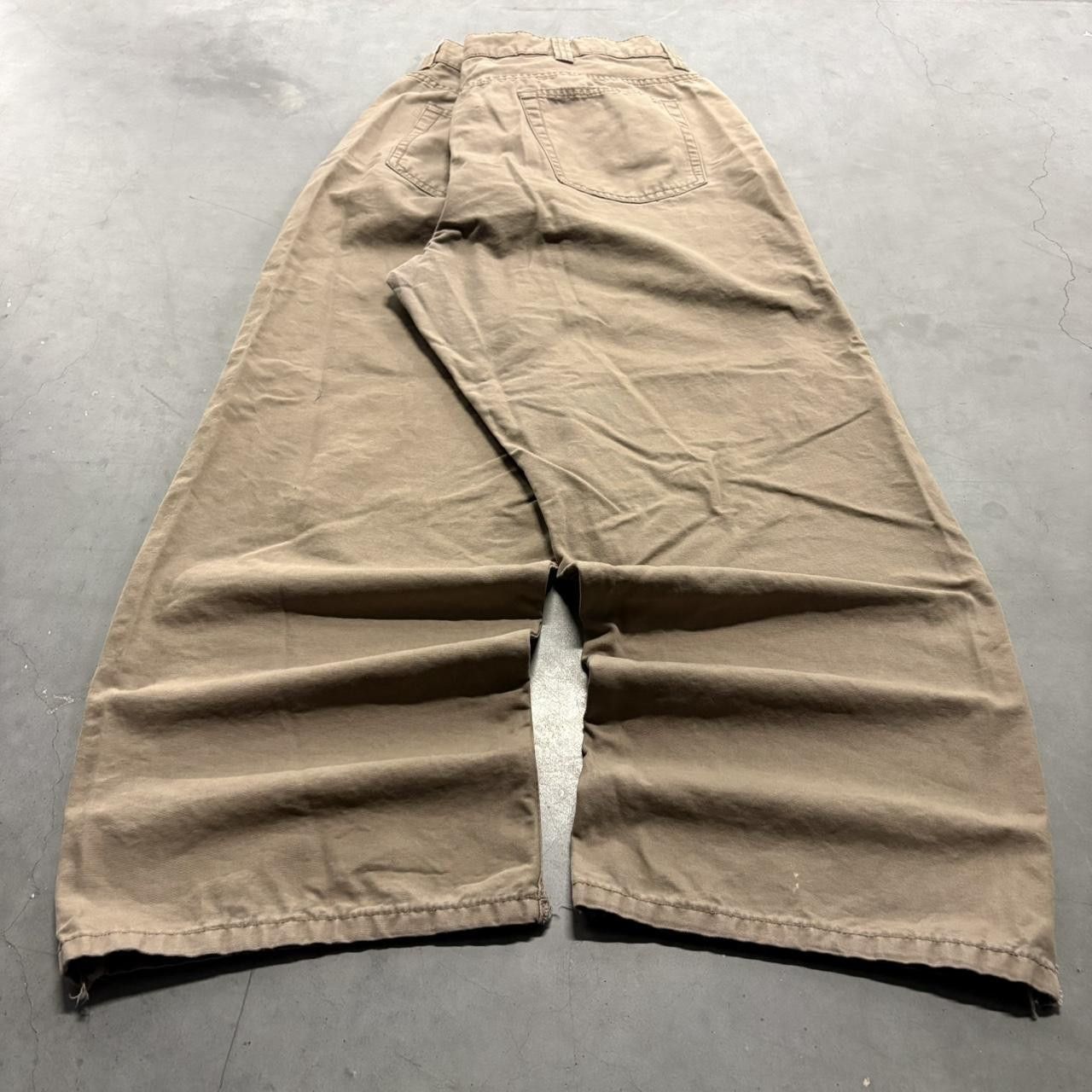 Vintage Crazy Vintage Y2K/2000s Baggy Skater Style Khaki Brown Pants! Size US 42 / EU 58 - 4 Thumbnail