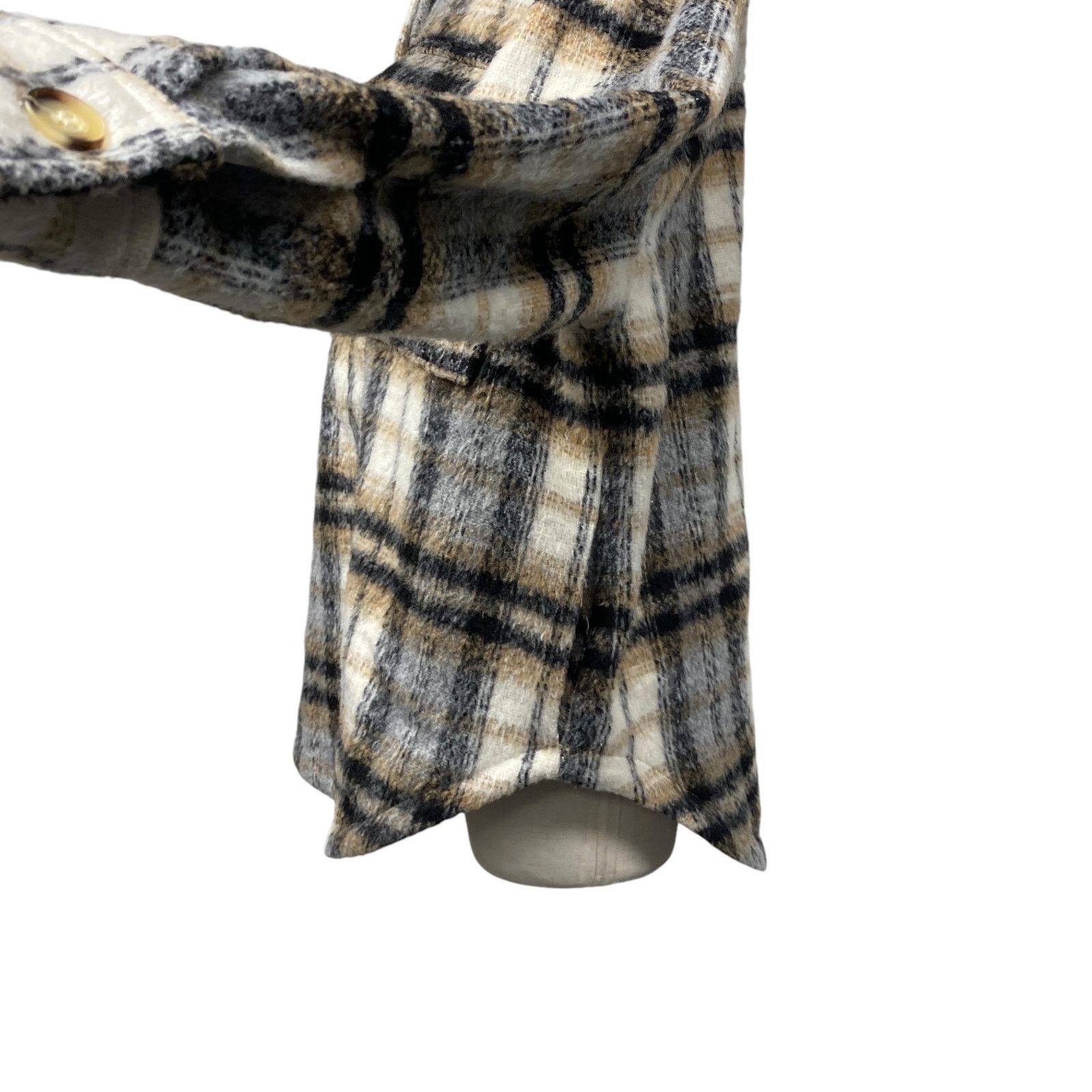 Good American Good American Plaid Oversized Boyfriend Shaket Size M / US 6-8 / IT 42-44 - 6 Thumbnail