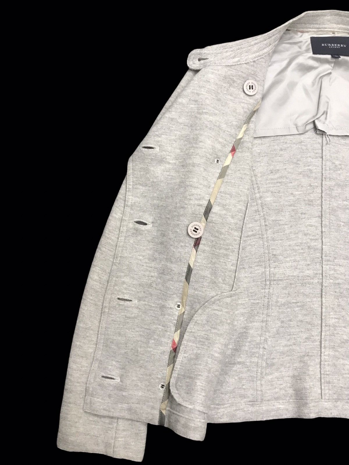 Burberry × Designer 💥DESIGNER💥RARE BURBERRY SWEAT DOUBLE BREAST CARDIGAN F260 Size S / US 4 / IT 40 - 8 Thumbnail