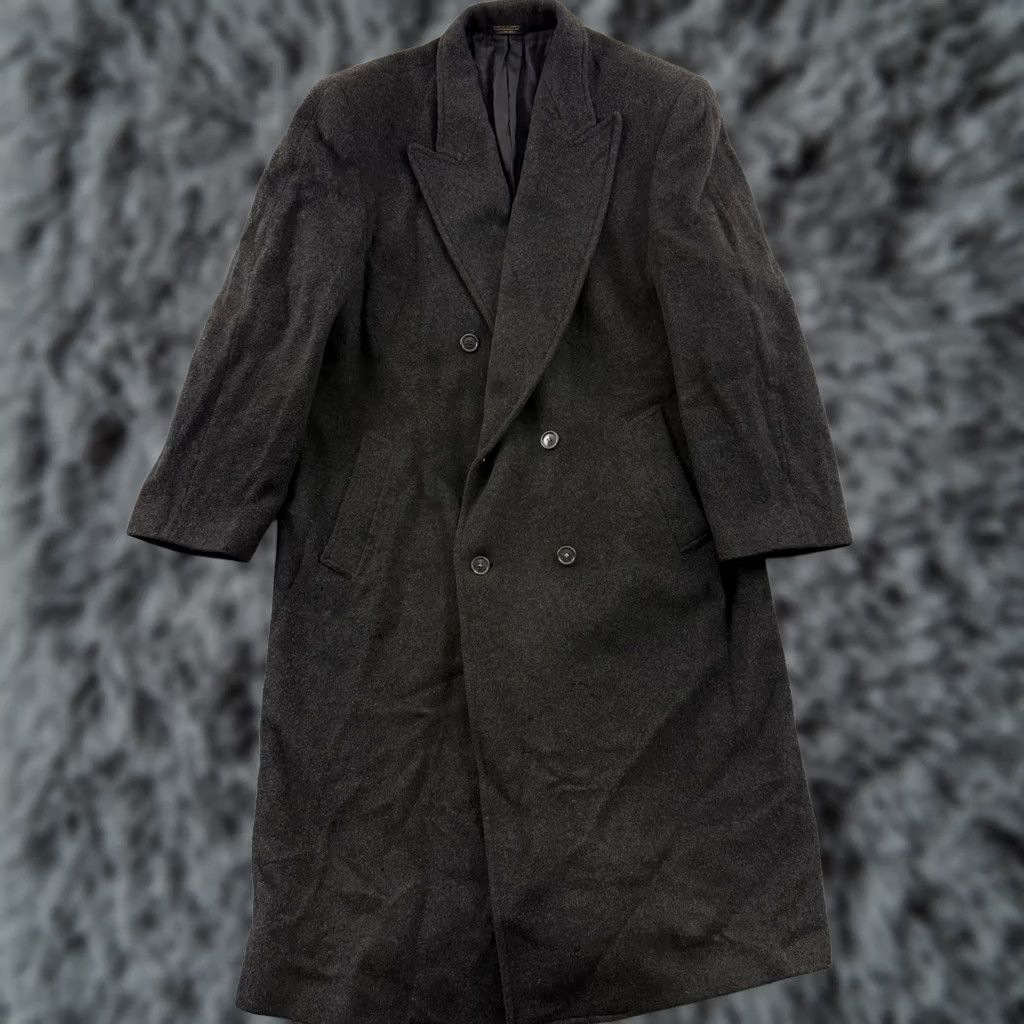 Vintage VINTAGE Nino Cerruti Coat Men 46L Gray Trench Wool Cashmere Overcoat Double Breast Long Coat Size US S / EU 44-46 / 1 - 1 Thumbnail
