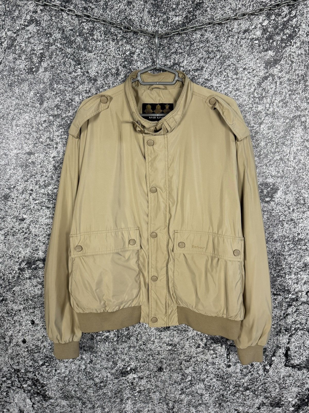 Barbour Barbour Lightweight Mettalic Flyer Beige Jacket Military XXL Size US XXL / EU 58 / 5 - 1 Thumbnail