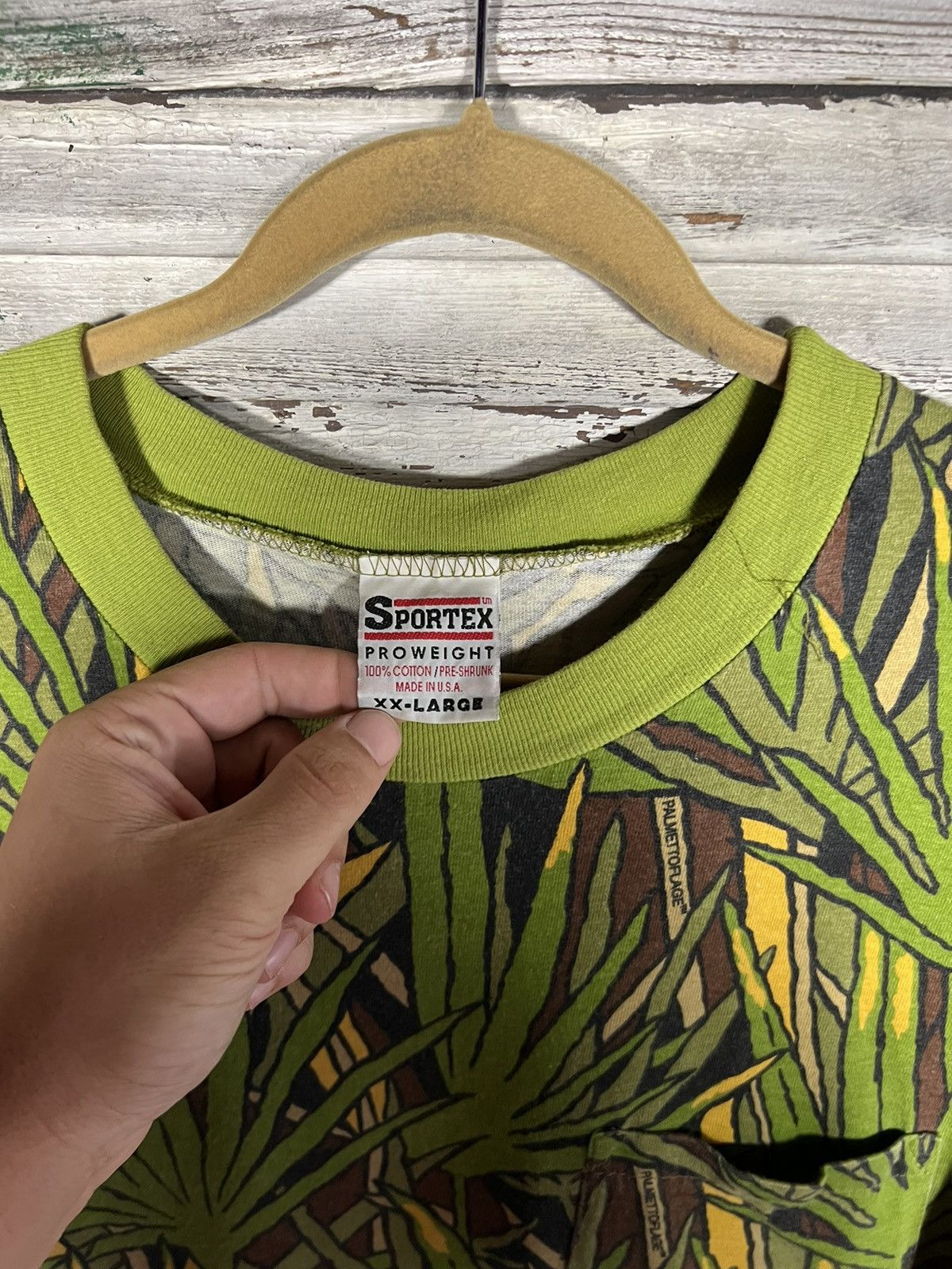 Vintage Vintage Palmetto Camo Shirt Size US XXL / EU 58 / 5 - 5 Thumbnail