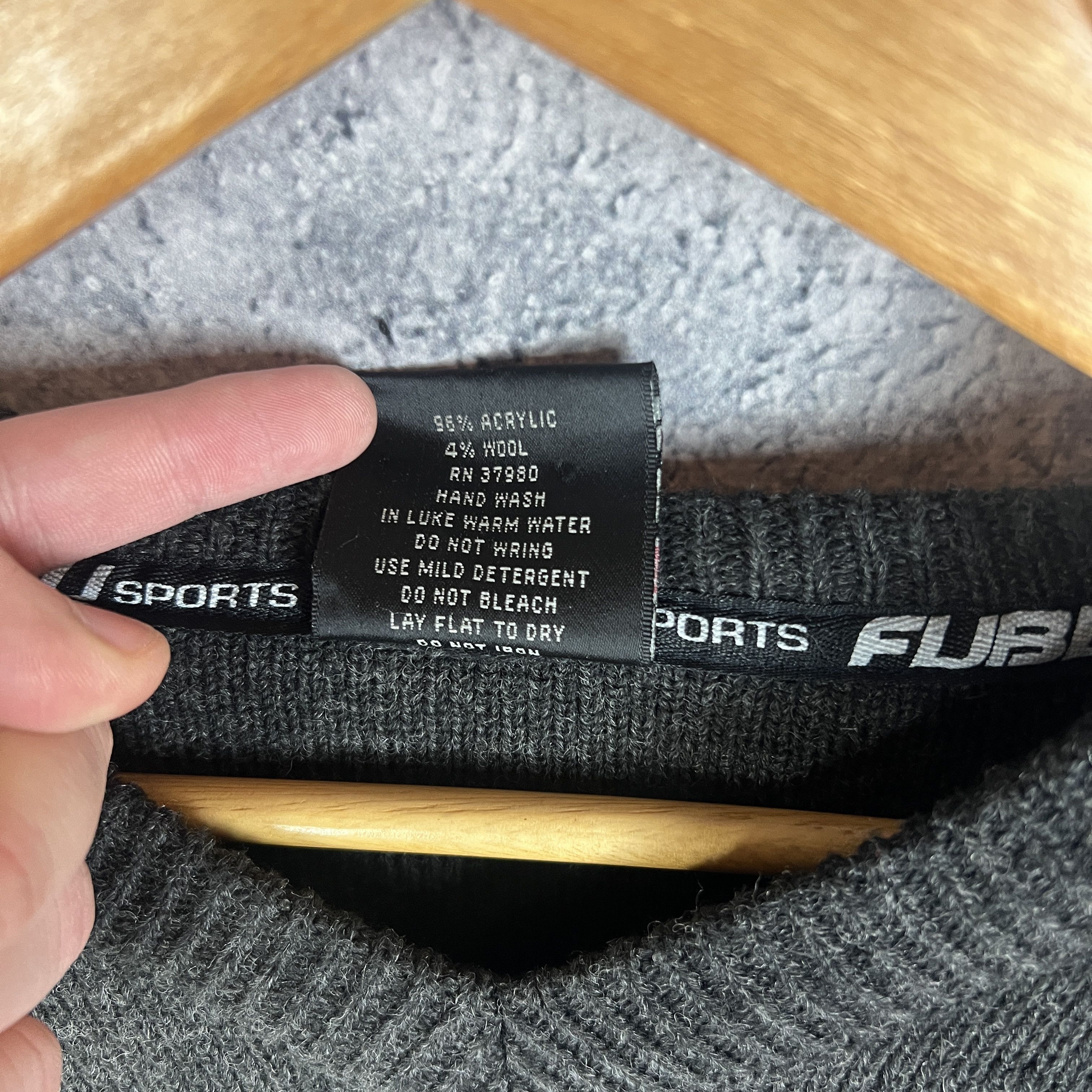 Fubu Fubu Sweater Men's Big Logo Size M Gray Long Sleeve Size US M / EU 48-50 / 2 - 5 Thumbnail