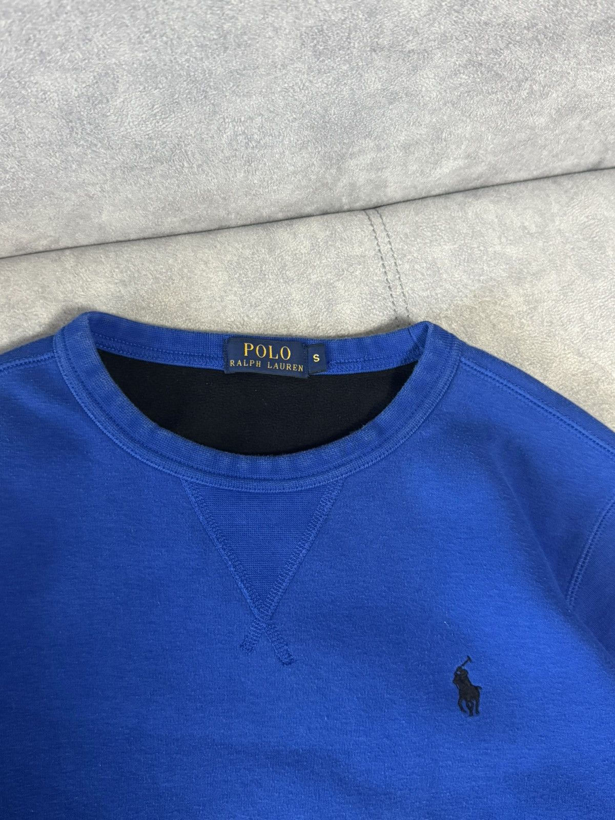 Polo Ralph Lauren × Vintage Vintage Polo Ralph Lauren blue fleece sweatshirt size S Size US S / EU 44-46 / 1 - 7 Thumbnail