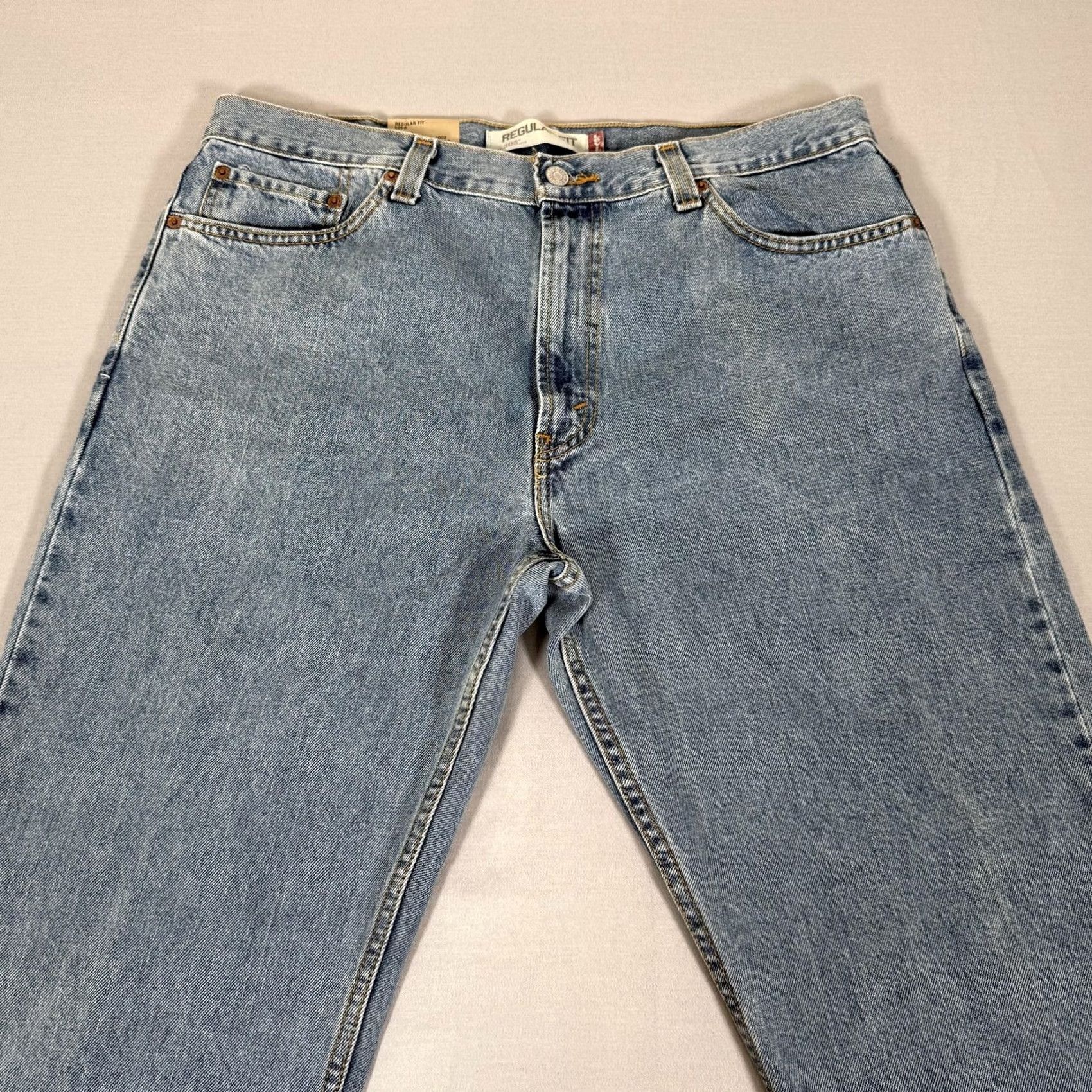 Levi's Levi's 505 Jeans Straight Regular Fit 36x32 Blue Denim Pants Mens Casual Work Cowboy Y2K Size US 36 / EU 52 - 2 Thumbnail