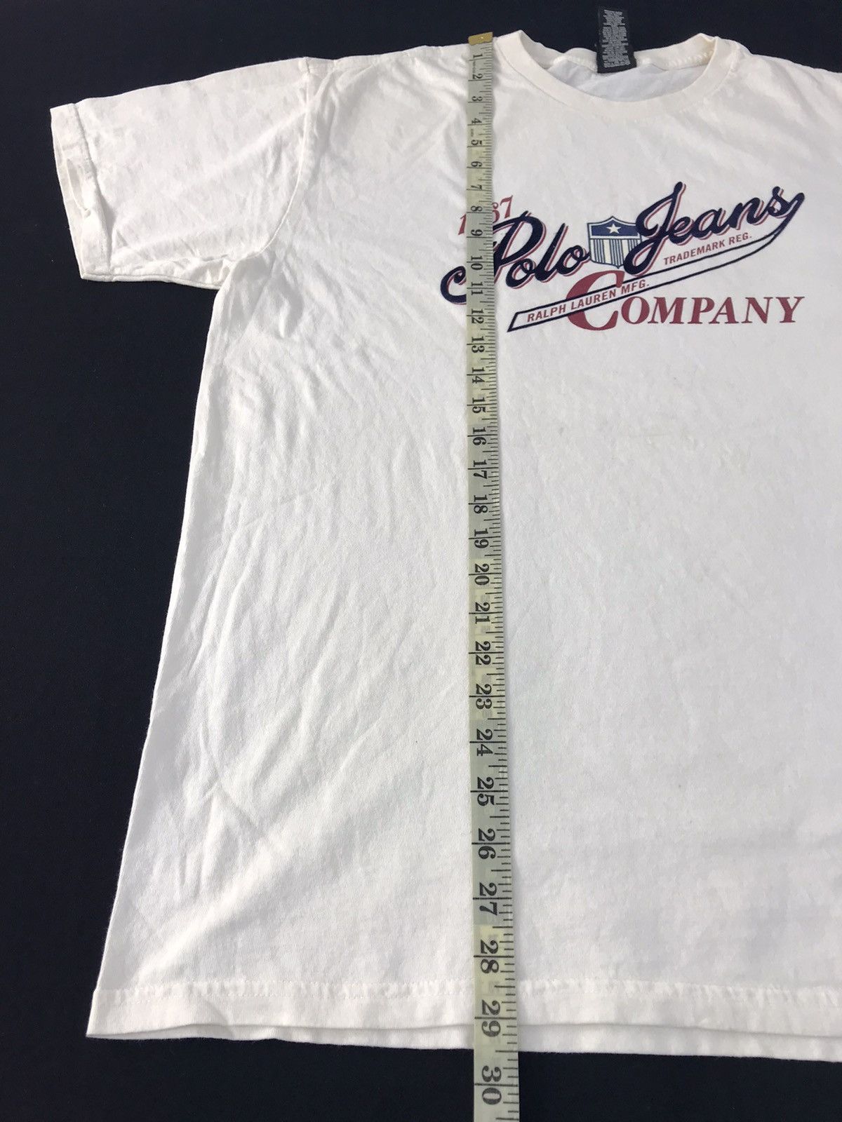Polo Ralph Lauren Ralph Lauren Polo Jeans Company Spell Out Printed Tee Size US XL / EU 56 / 4 - 9 Thumbnail