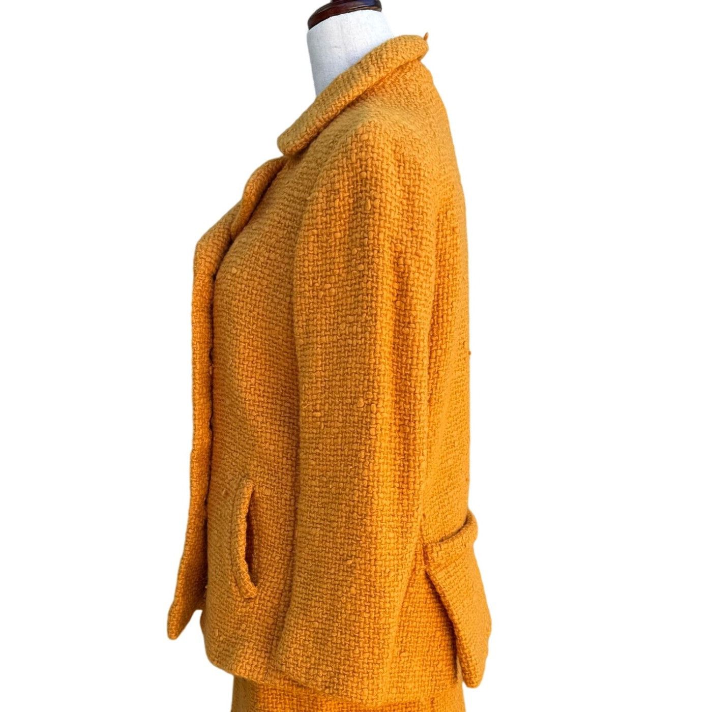 Other Eres Couture Vintage 50s 60s Womens L Boucle Wool Blazer Jac Size L / US 10 / IT 46 - 4 Thumbnail