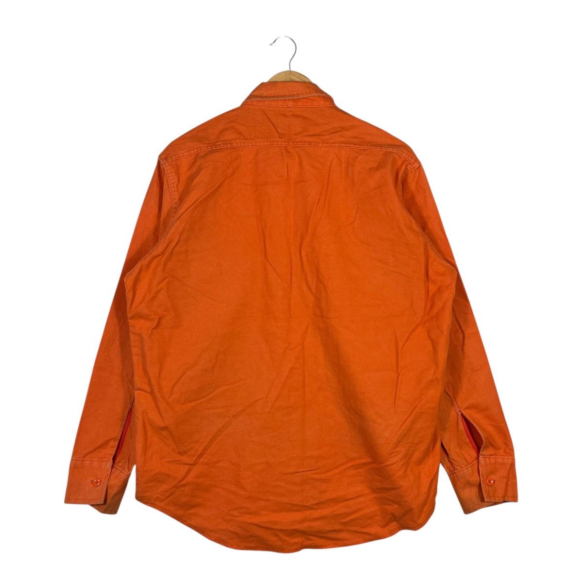 Vintage Vintage Deerskin Heavy Cotton Work Shirt Orange USA Outdoor Size US L / EU 52-54 / 3 - 4 Thumbnail