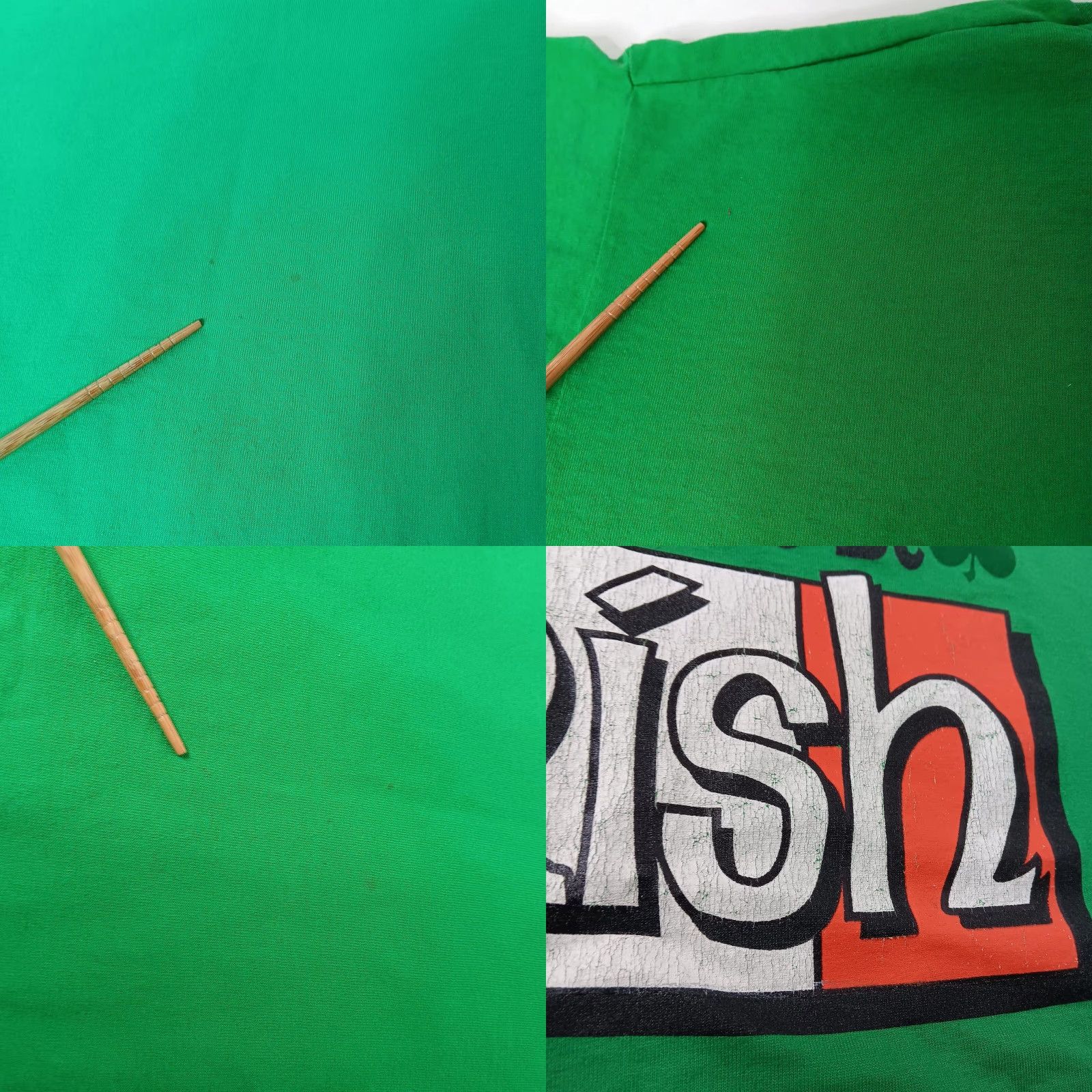 Fruit Of The Loom VINTAGE St Patricks Day Proud To Be Irish Shirt Men L Green Irish Vintage Single Stitch T-Shirt Size US L / EU 52-54 / 3 - 9 Thumbnail