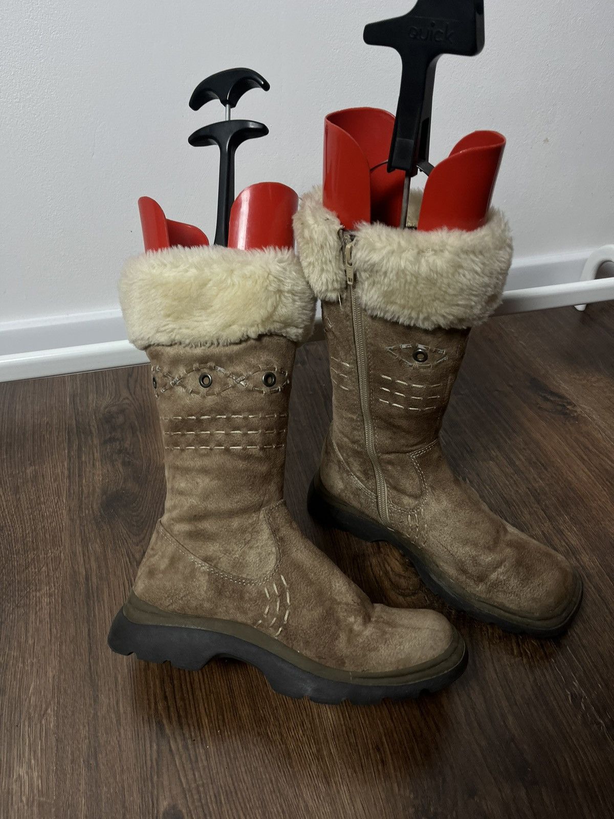 A.S.98 × If Six Was Nine Avante Garde Suede Fur Hi Women’s Boots Shoes 37 eu Size US 7 / IT 37 - 2 Thumbnail