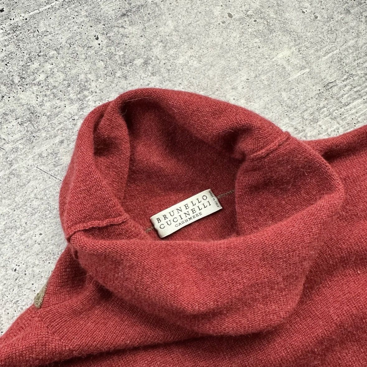 Brunello Cucinelli Brunello Cucinelli 100% Cashmere Turtleneck Sweater Size L / US 10 / IT 46 - 8 Thumbnail