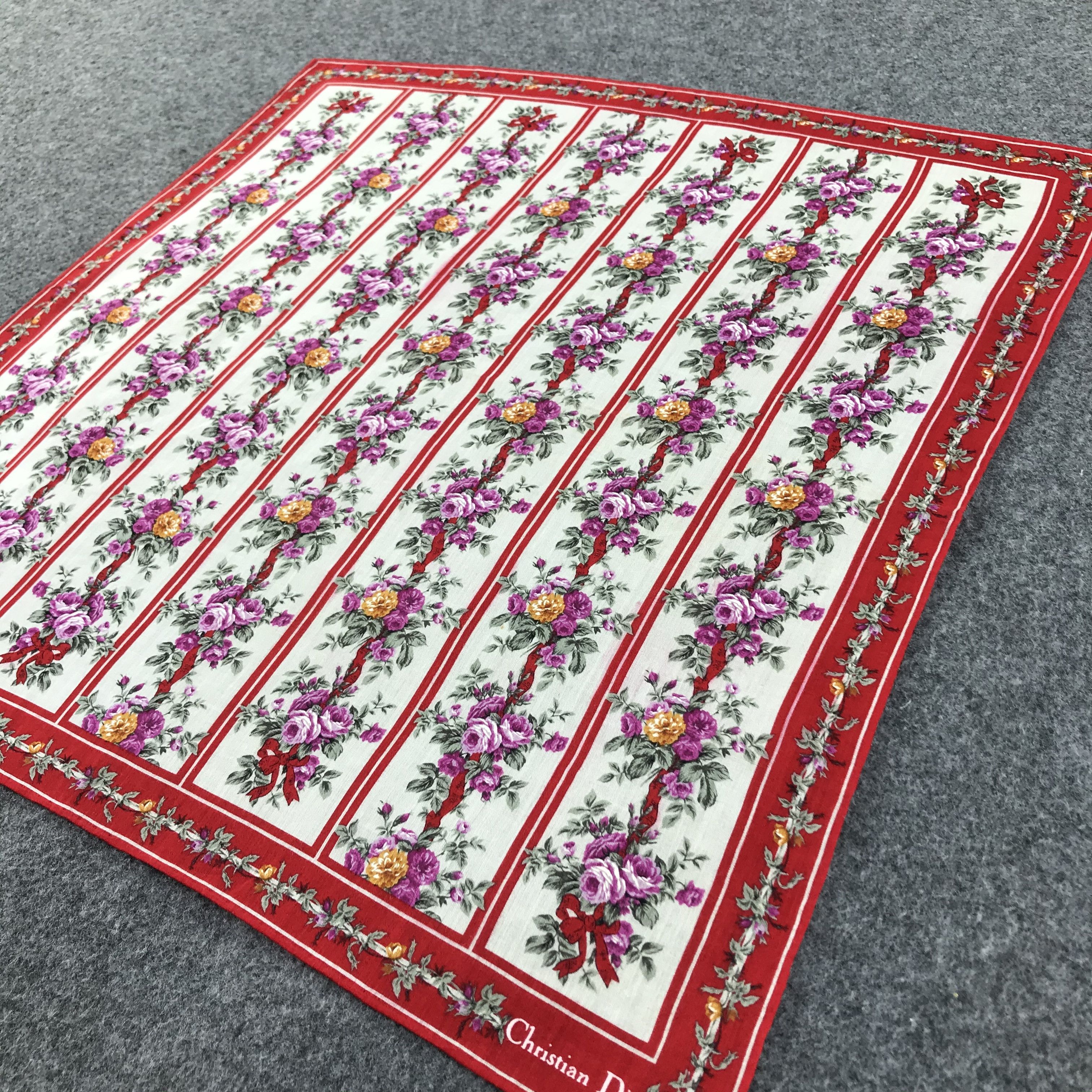 Christian Dior Monsieur Christian Dior Handkerchief Neckerchief Bandana H512 Size ONE SIZE - 5 Thumbnail