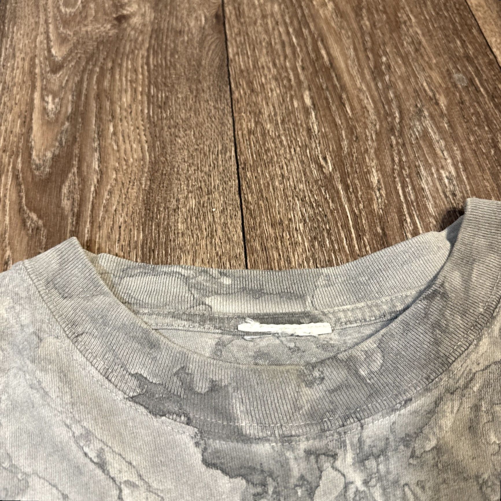 Vintage VINTAGE 90s Grey Tie-Dye T-Shirt Military Army History 2XL Men | Tie-Dye Shirt 90s Theme Size US XXL / EU 58 / 5 - 7 Thumbnail