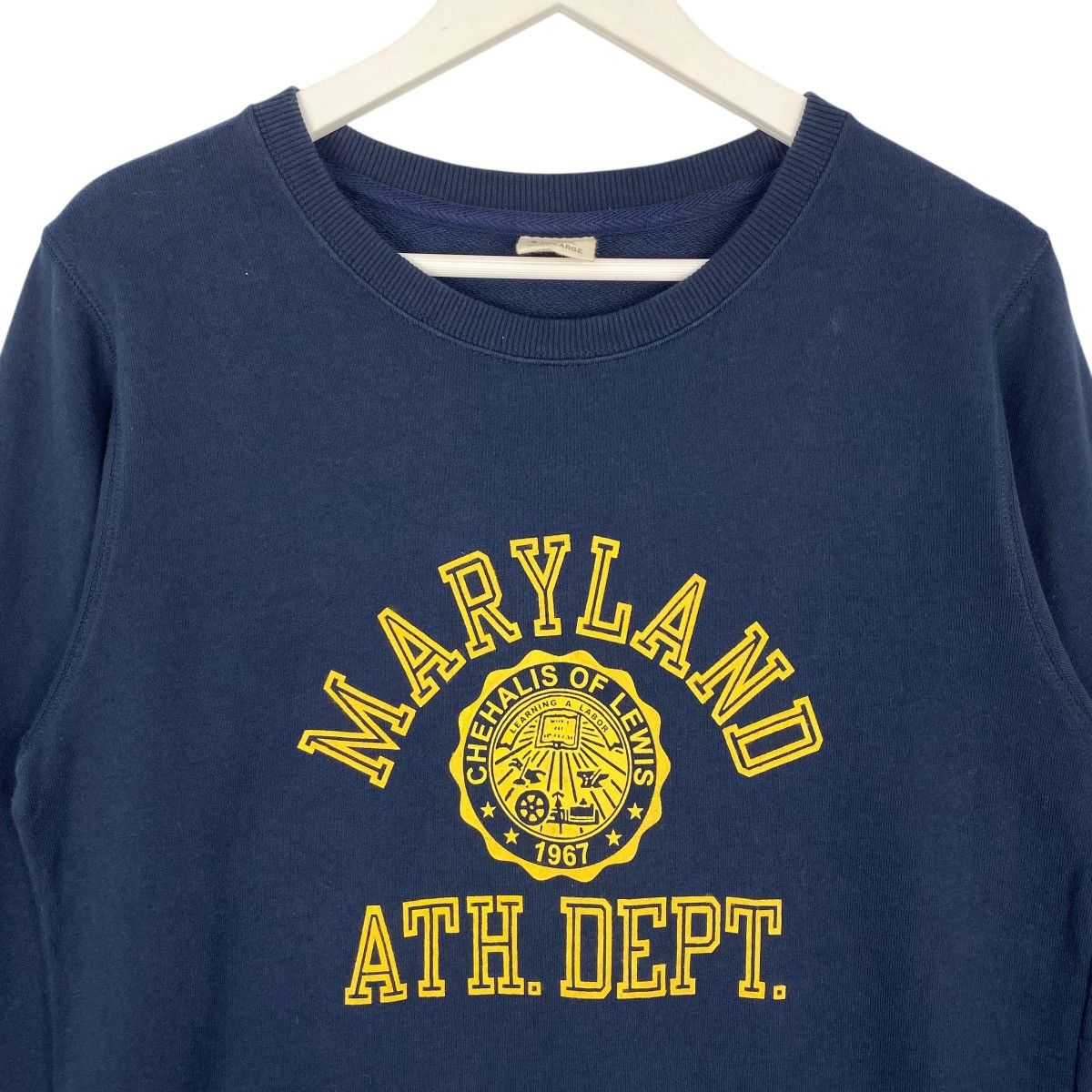 Vintage Vintage Champion Maryland Sweatshirt Crewneck Navy Blue Sz L Size US L / EU 52-54 / 3 - 4 Thumbnail