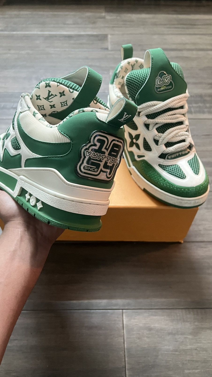 Louis Vuitton Louis Vuitton Green Skates Size US 10 / EU 43 - 8 Thumbnail