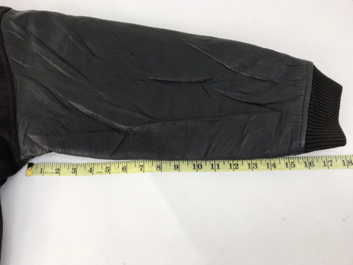 Japanese Brand Men’s Flandre Varsity Jacket Leather Quilted Padded Inner Size US M / EU 48-50 / 2 - 12 Thumbnail